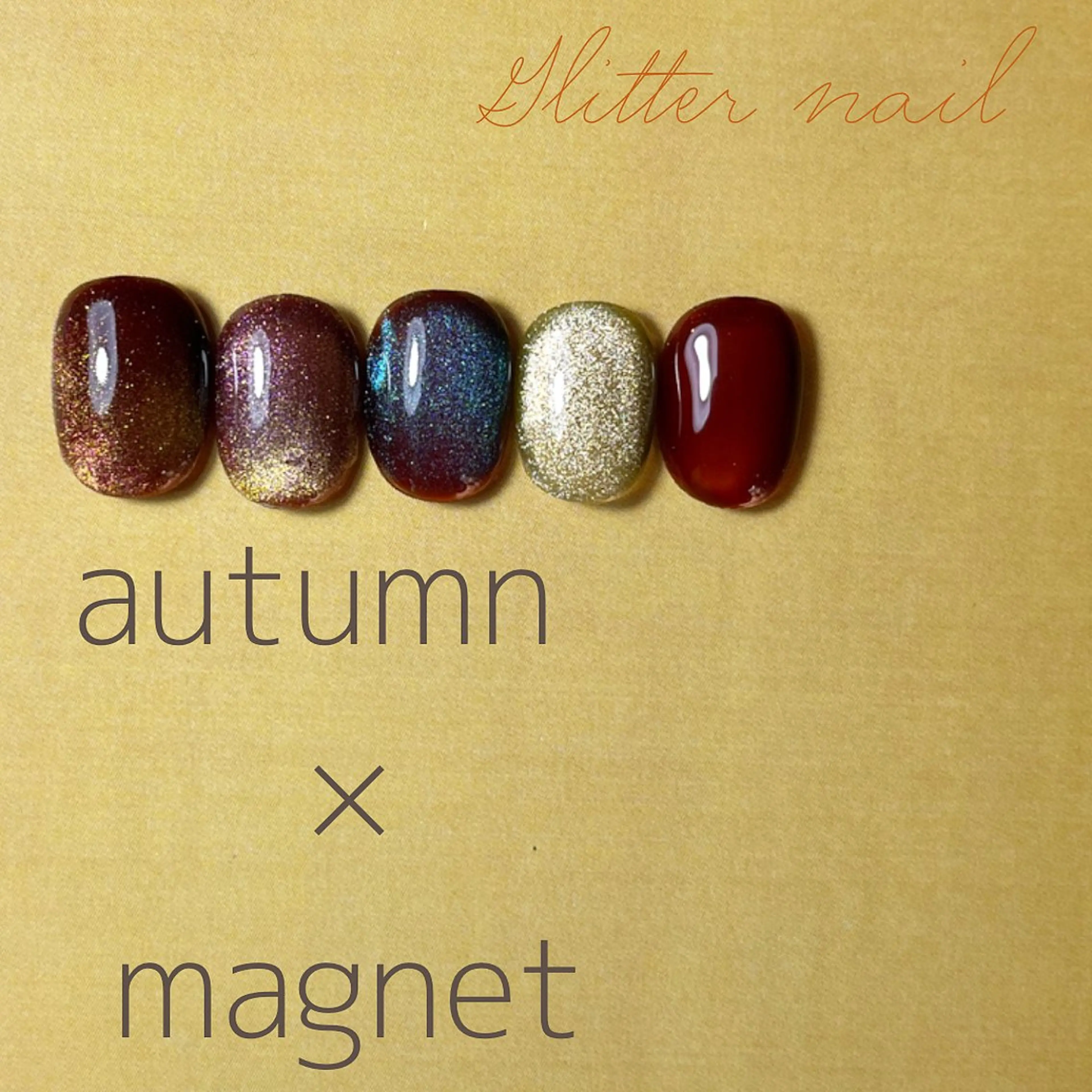 ネイル マグネットネイル フリーランス¨̮⃝ ネイリストOKADAのネイルデザイン