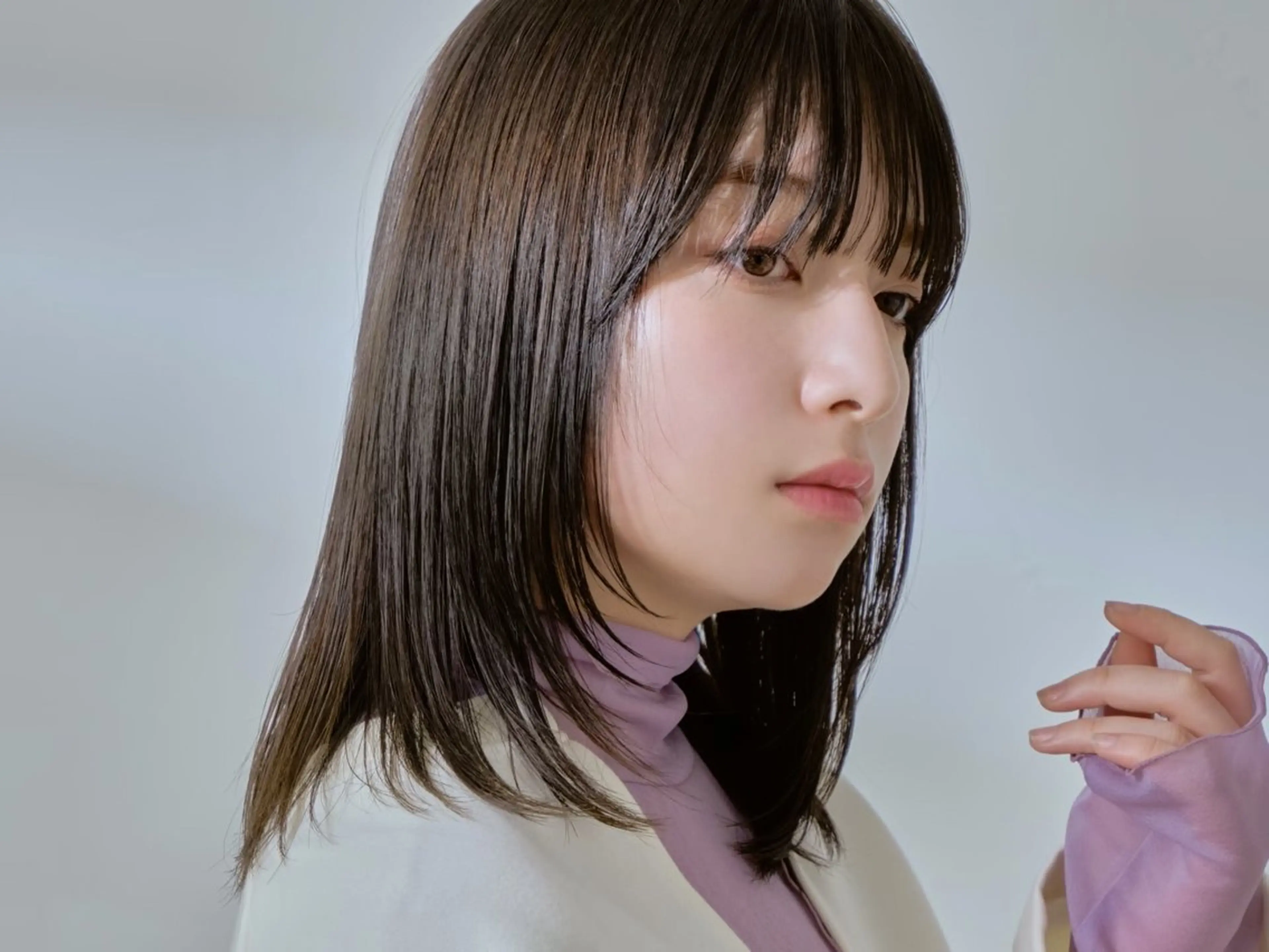 ミディアム inity Esakaのヘアスタイル