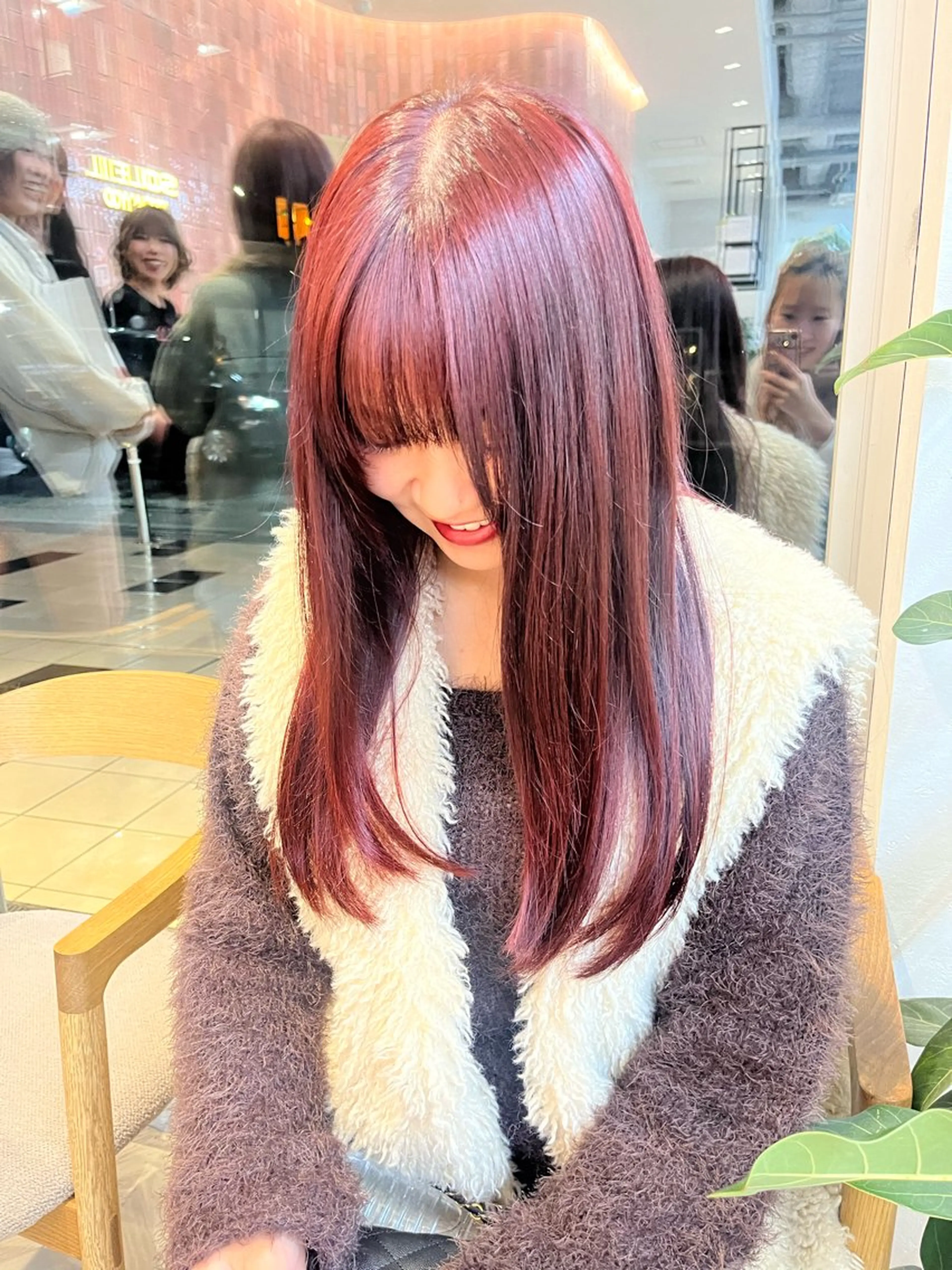 ロング カラー 柔らかい艶暖色 レイヤー🫧姫汝のヘアスタイル