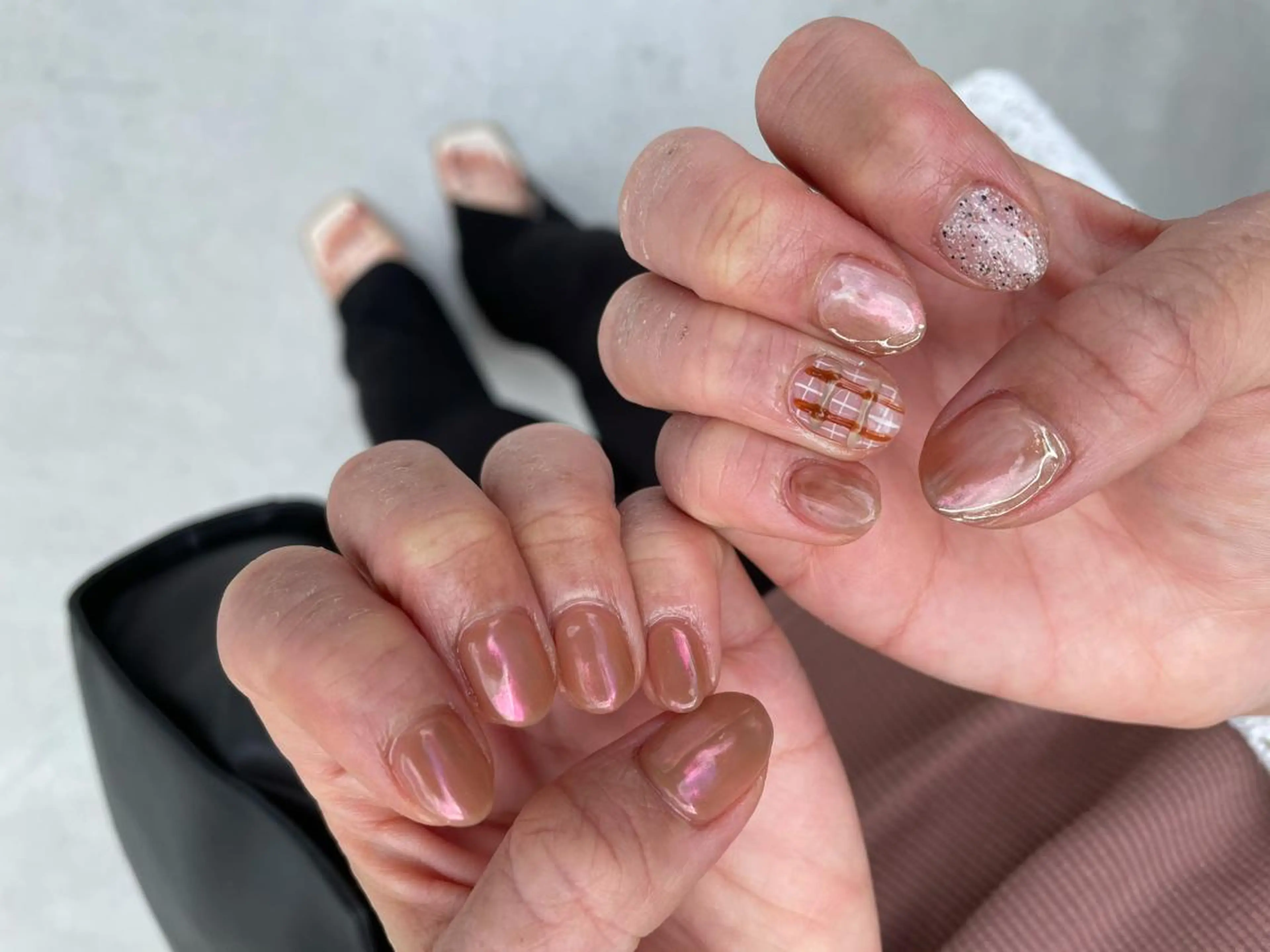 ロング カラー ヘアアレンジ キッズ ネイル マツエク・マツパ 福田 加奈のネイルデザイン