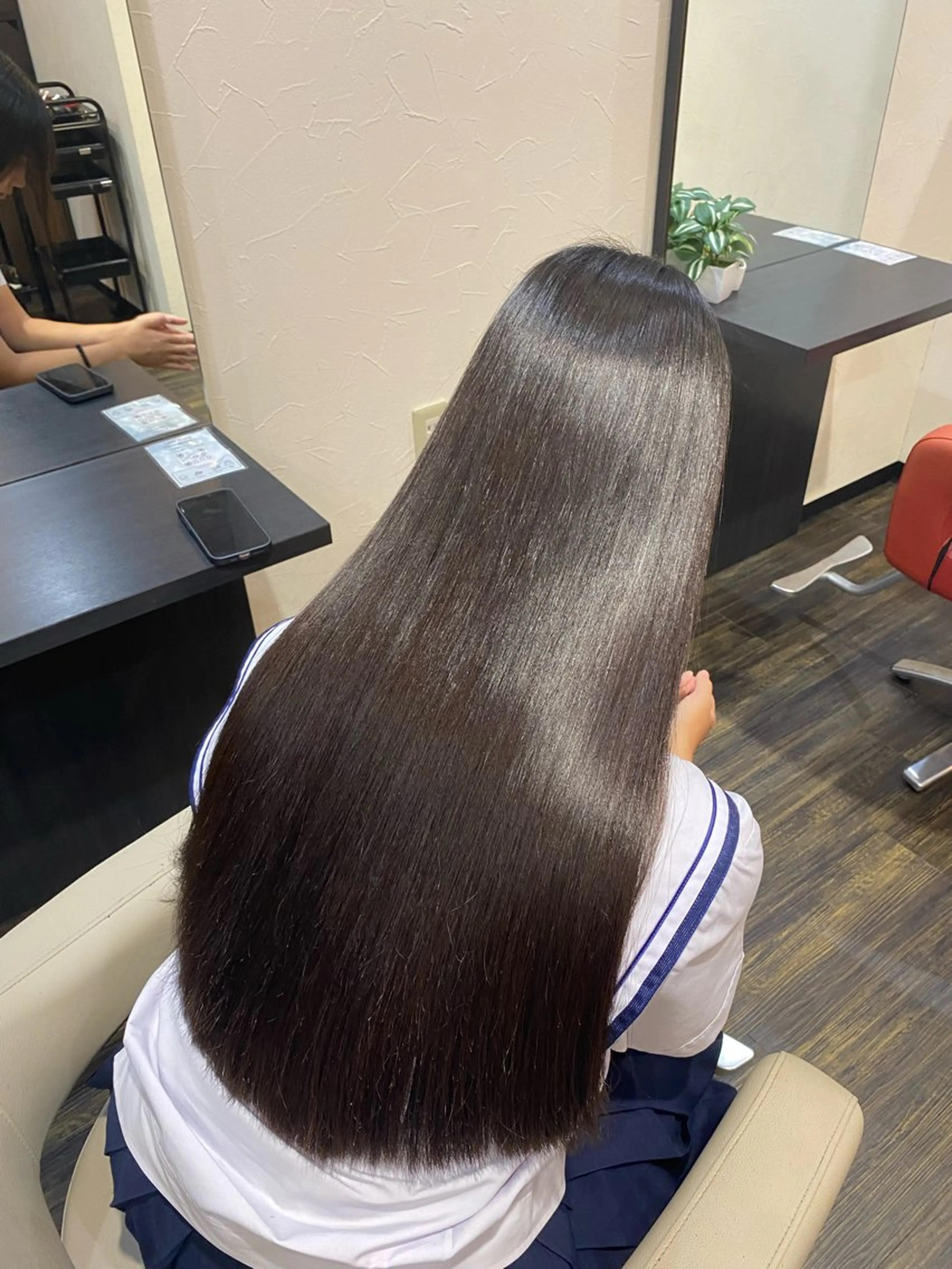 ロング カット 縮毛矯正 yamashita karinのヘアスタイル