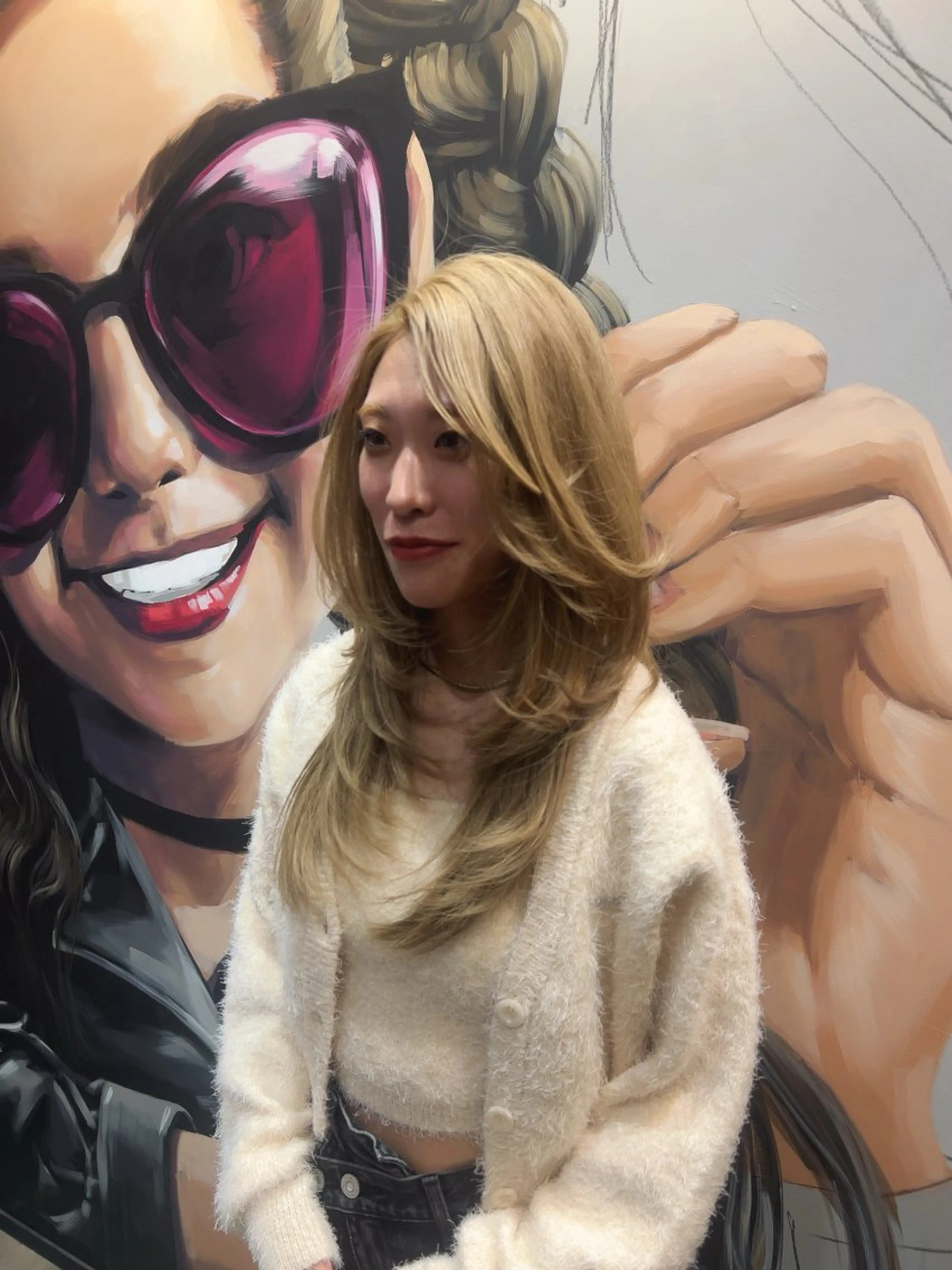 ロング カット ヘアカラー トリートメント レイヤー/韓国/ ハッシュ/高田翼のヘアスタイル