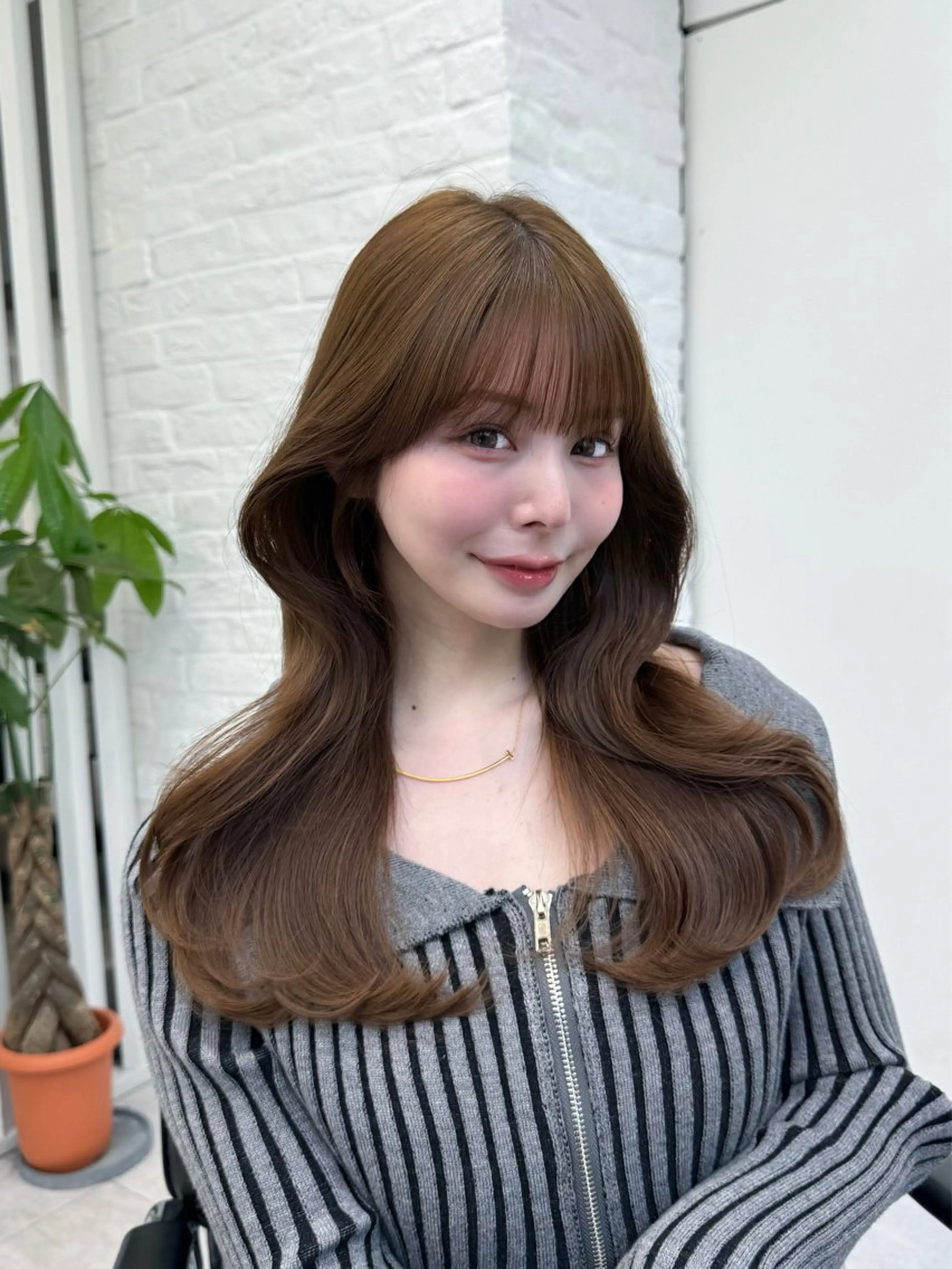 セミロング 映える顔まわり/前髪 特化 💗 ユキマのヘアスタイル