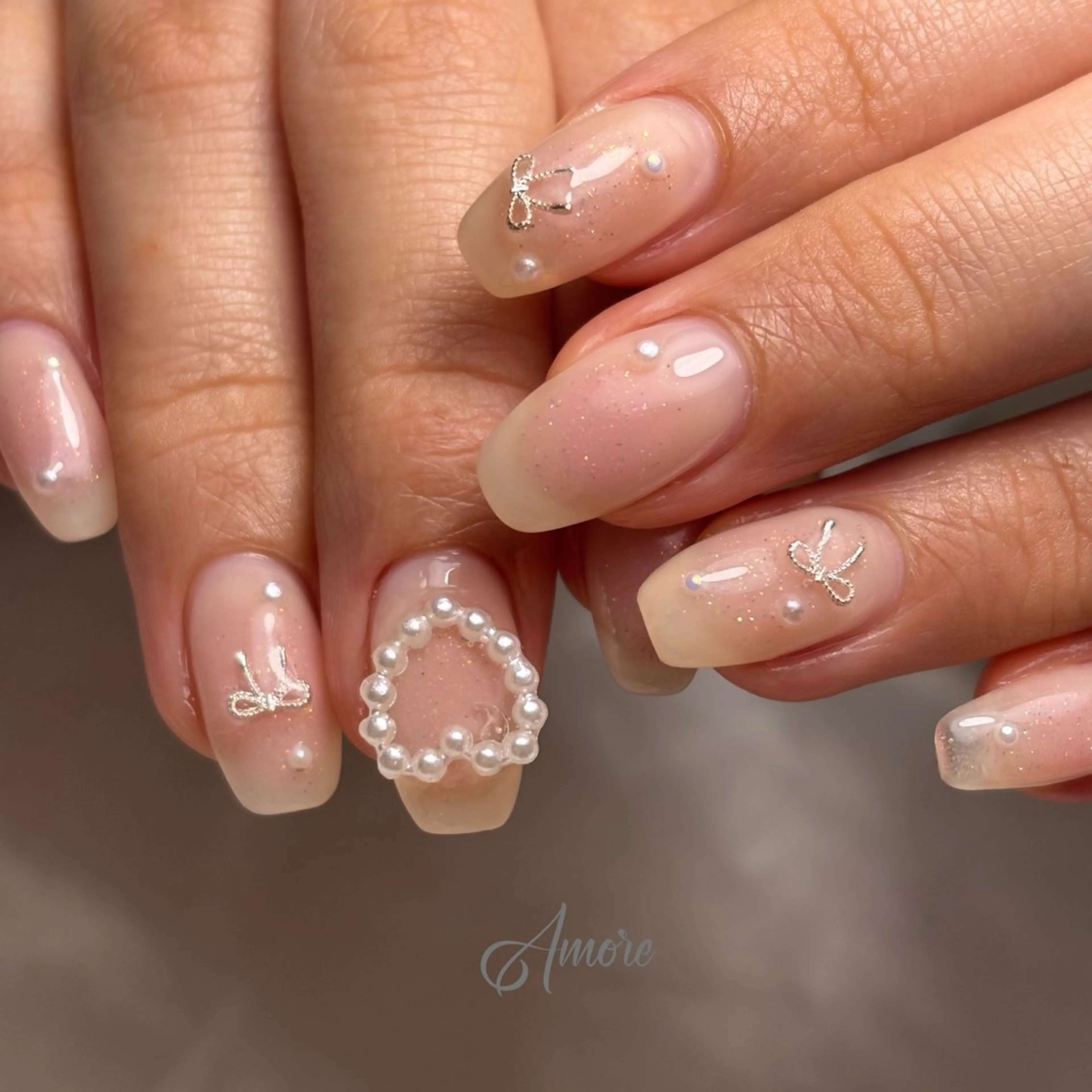 ネイル ジェルネイル キラキラネイル 韓国ネイル マグネットネイル パラジェル You kyehwaのネイルデザイン