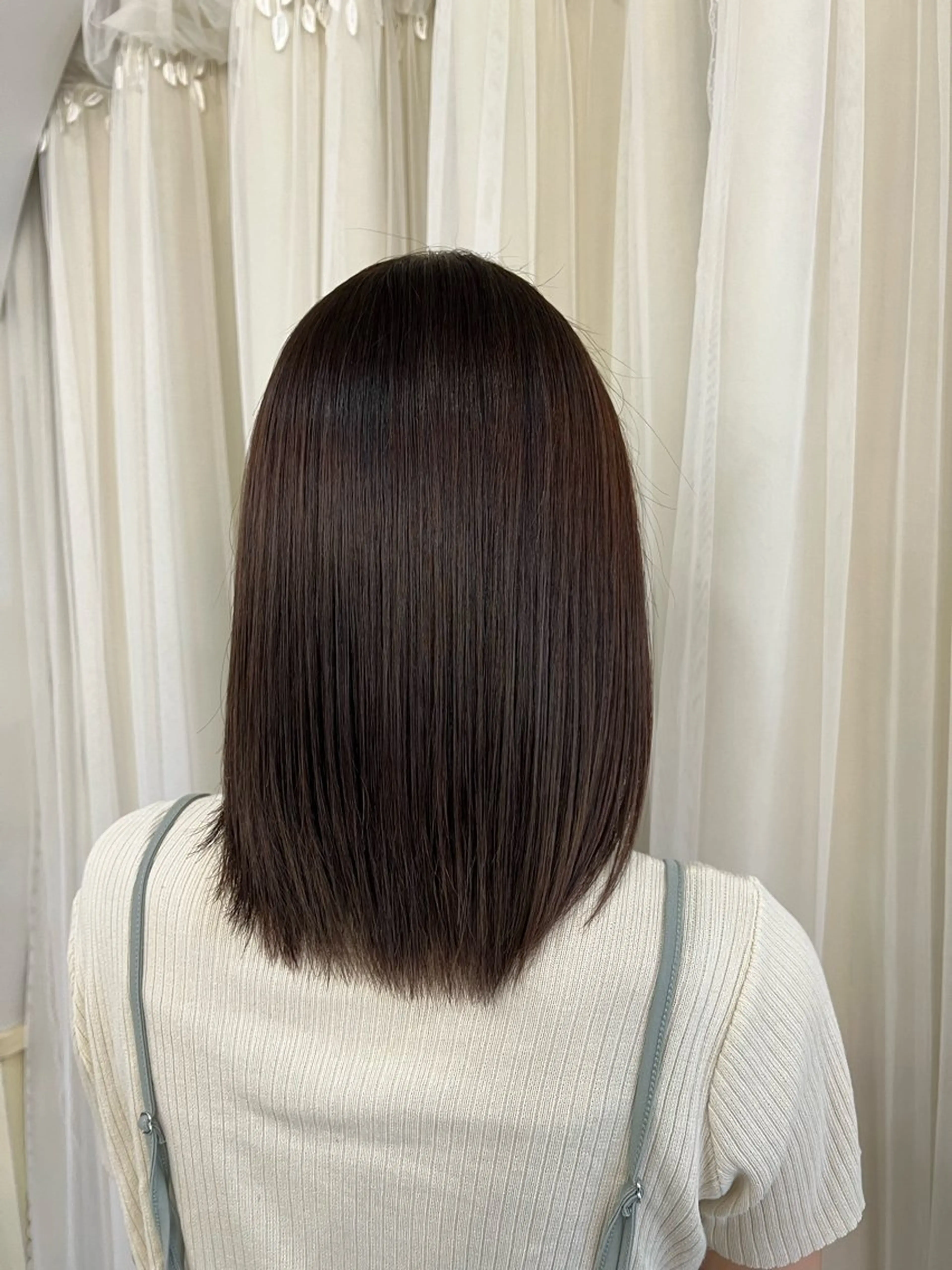 カラー ブラウンカラー ナチュラルブラウン 新城 奈央のヘアスタイル