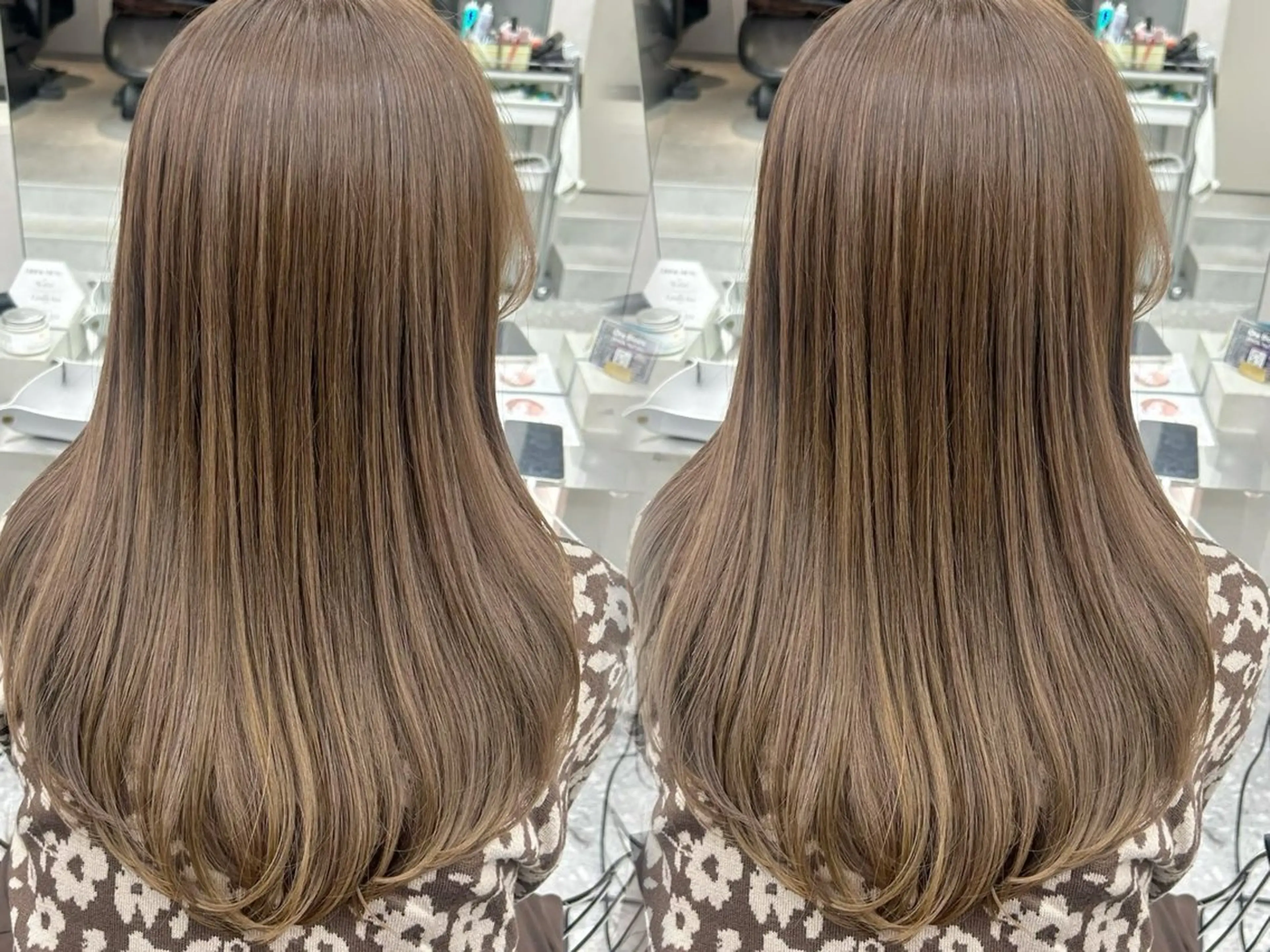セミロング カラー 透明感カラー オリーブカラー カット ヘアカラー トリートメント 村上 大武のヘアスタイル