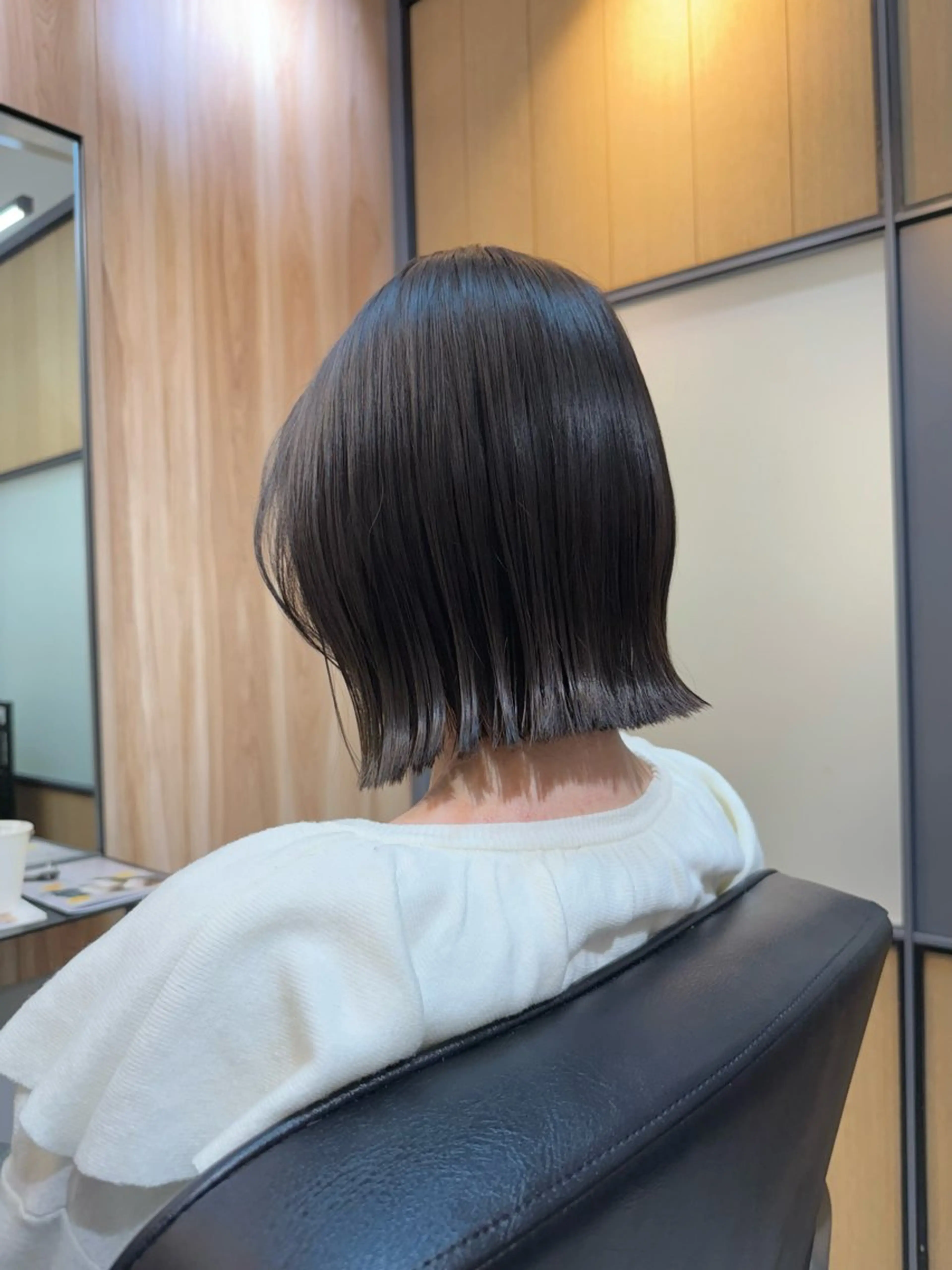 ショート カラー ボブ カット ヘアカラー 神戸ボブ✂️ ioe三宮/田 伸佳のヘアスタイル