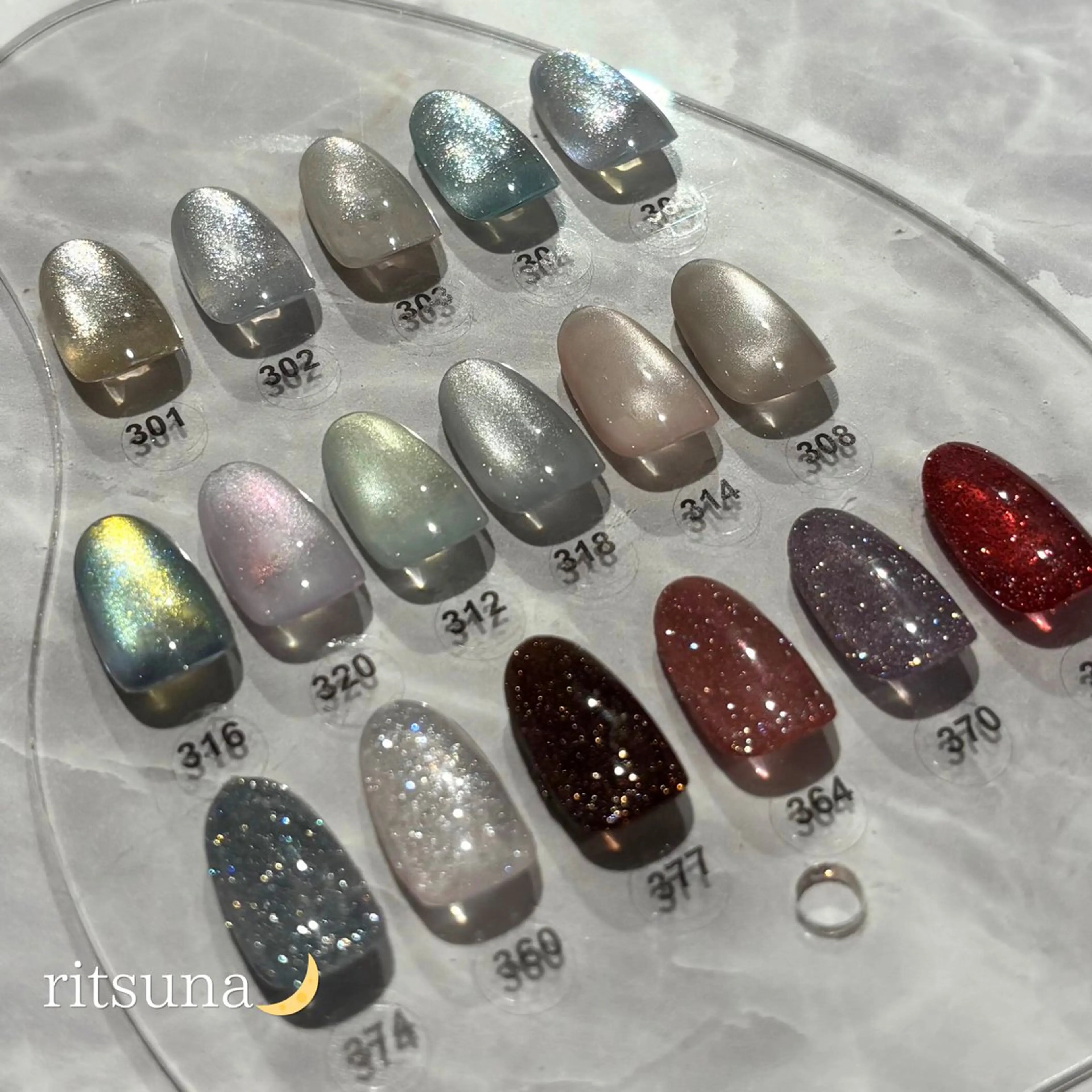 ネイル ハンドネイル ritsuna🌙 nail 堺筋本町のネイルデザイン