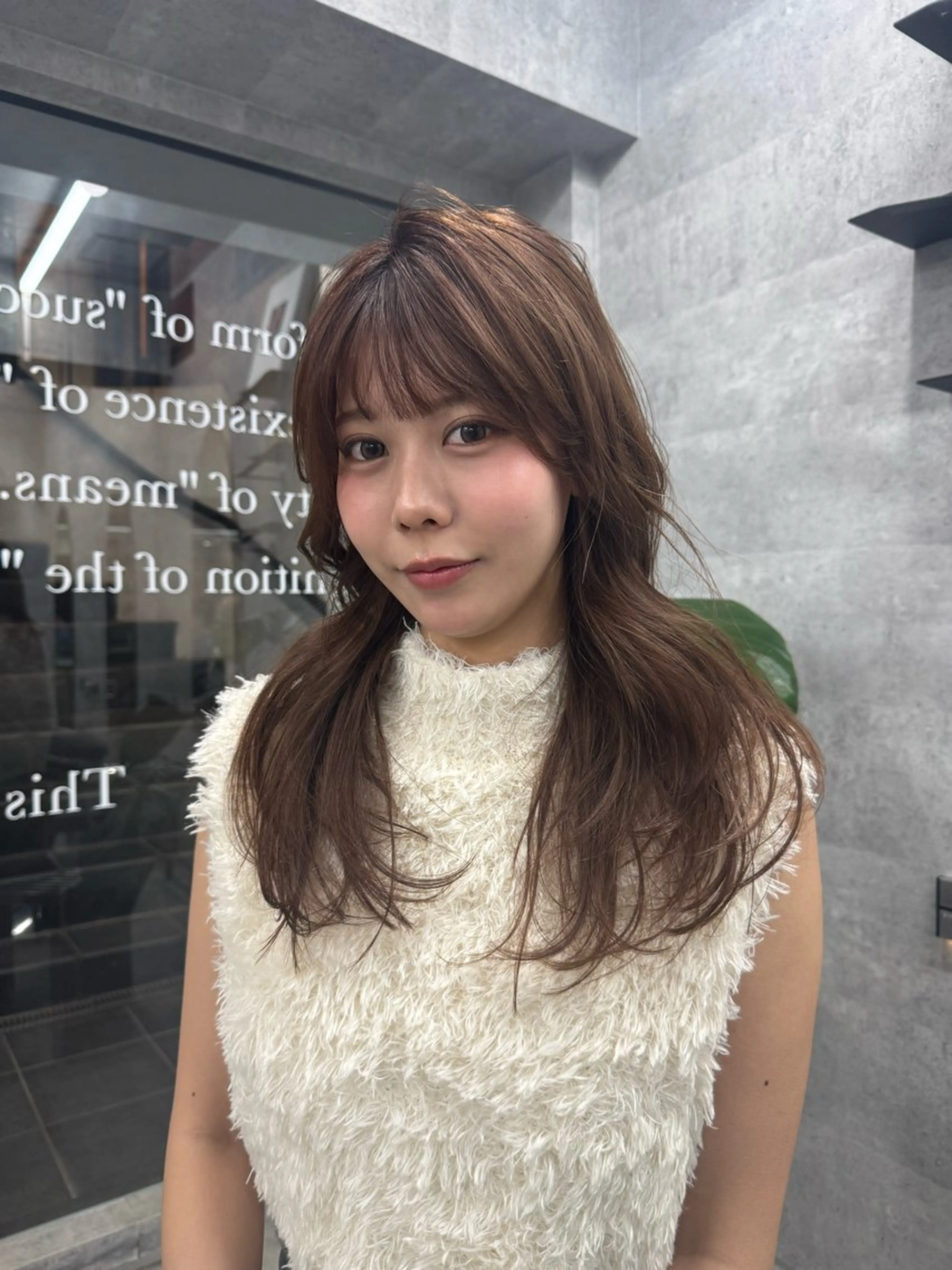 ロング カラー カット ヘアカラー トリートメント You/透明感カラー レイヤーカット/ボブのヘアスタイル