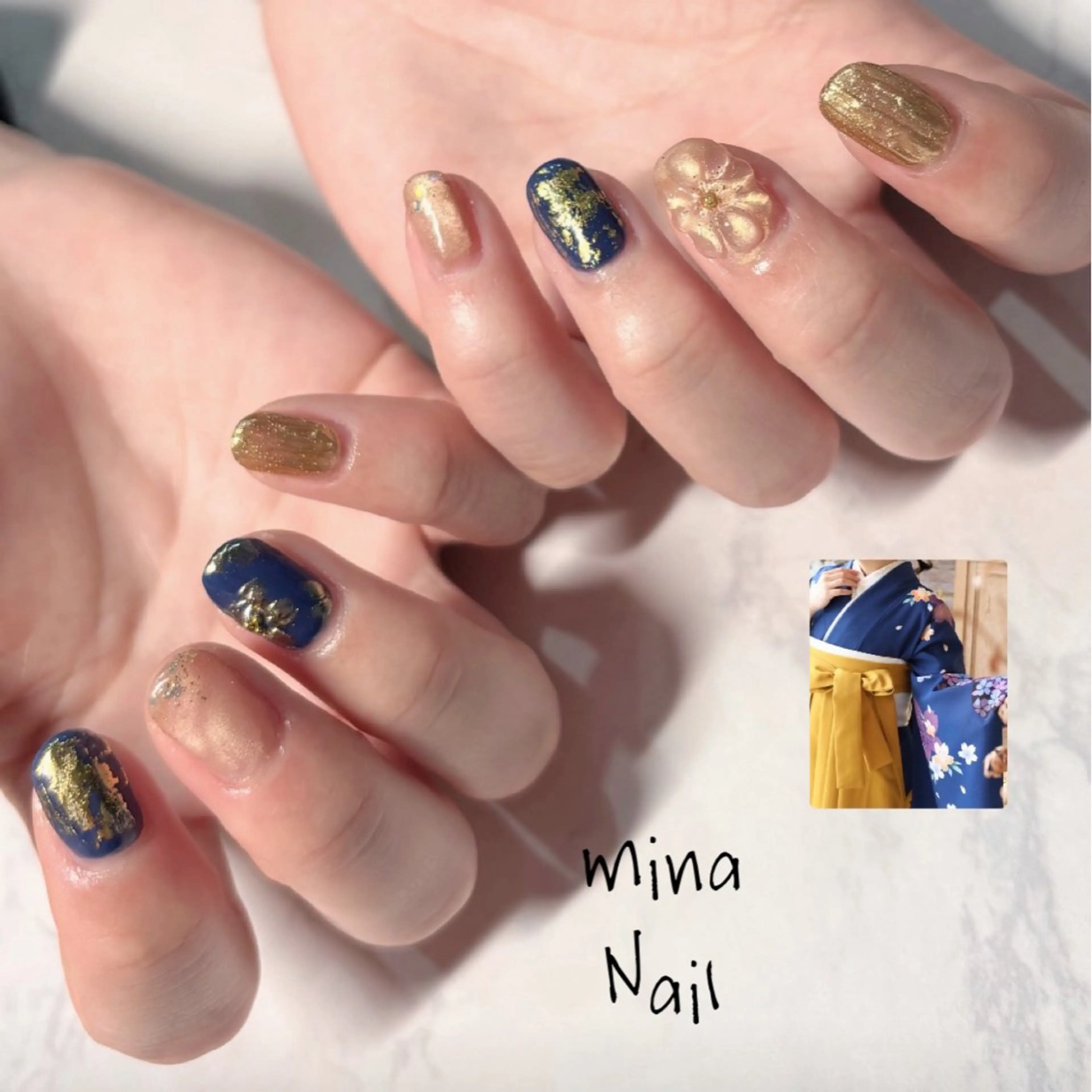 ネイル 卒業式 mina Nailのネイルデザイン