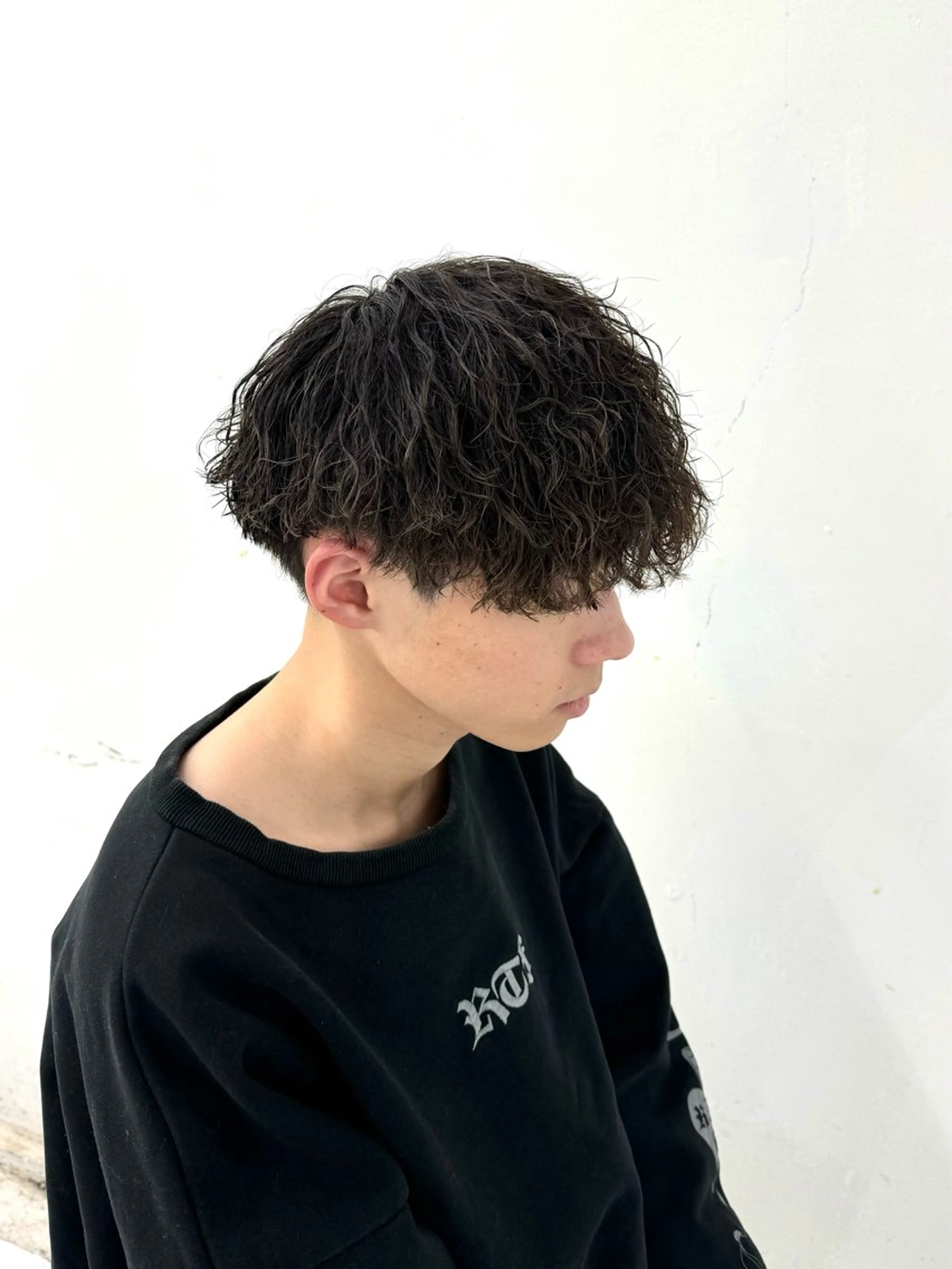 ショート パーマ メンズ マッシュ 刈り上げ カット パーマ 柏メンズカットパーマ NO.1タイチのヘアスタイル