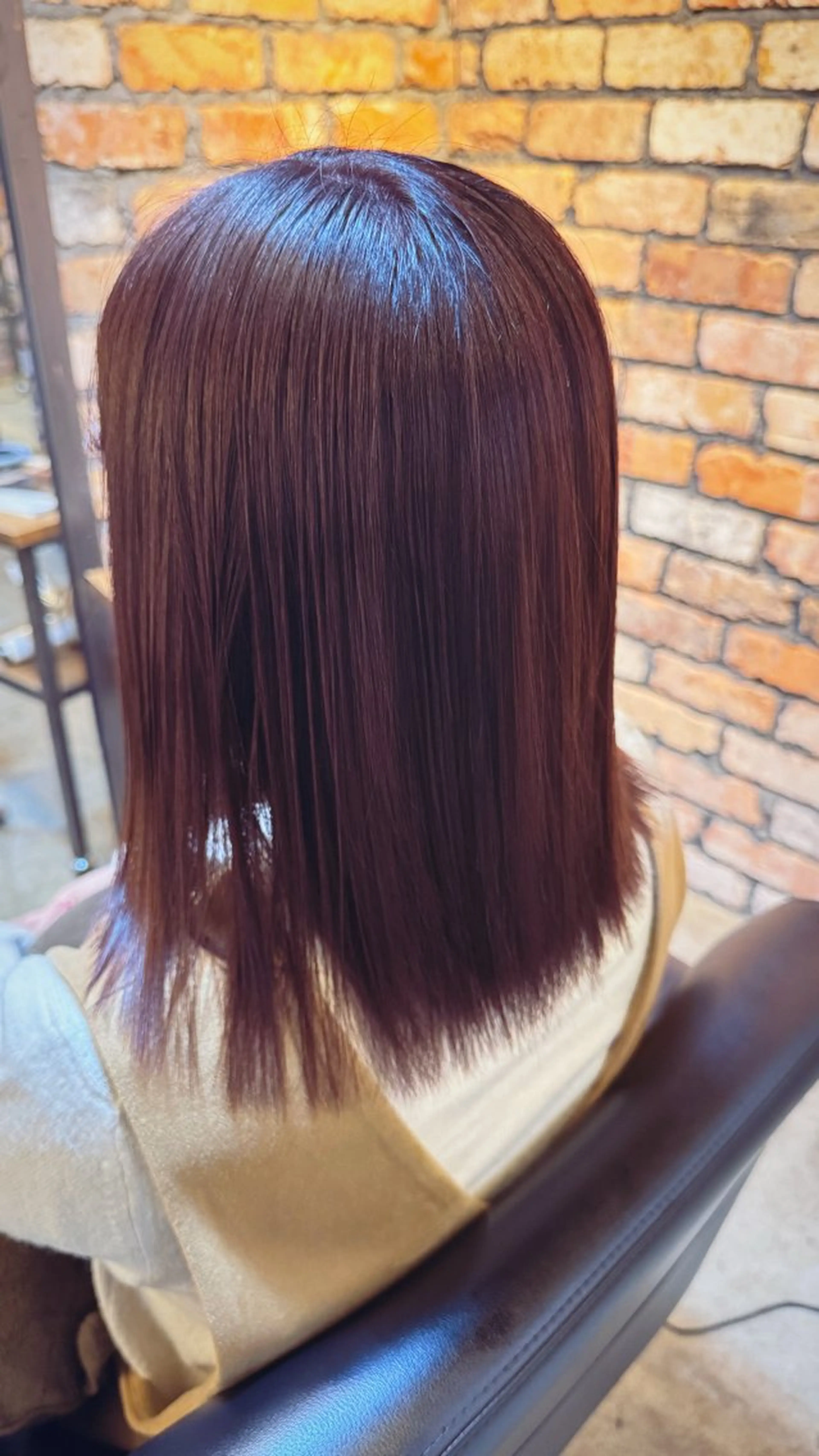 カラー ブラウンカラー ピンクカラー よぐち けいりんのヘアスタイル