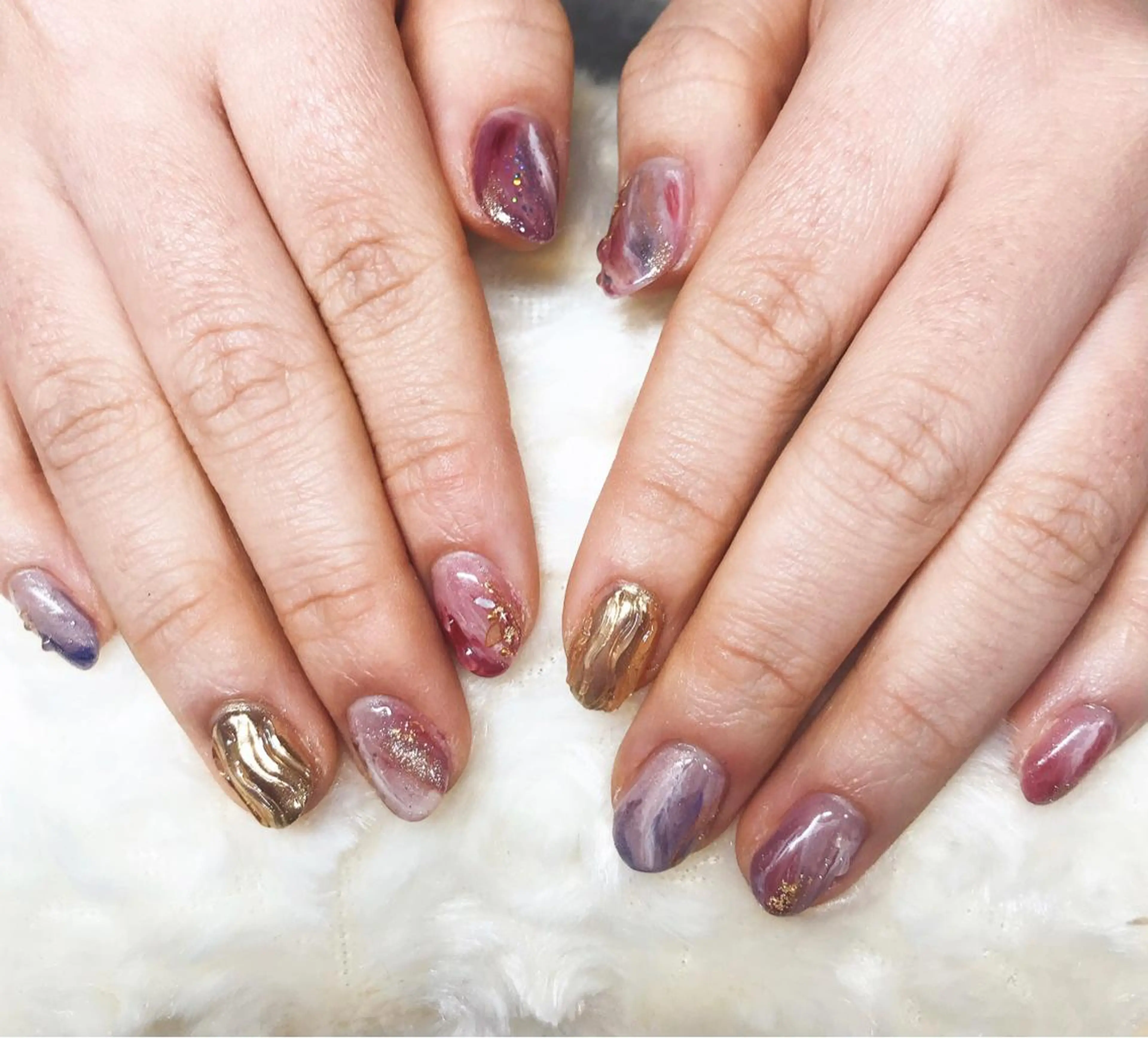 ネイル 成人式 yu kaのネイルデザイン