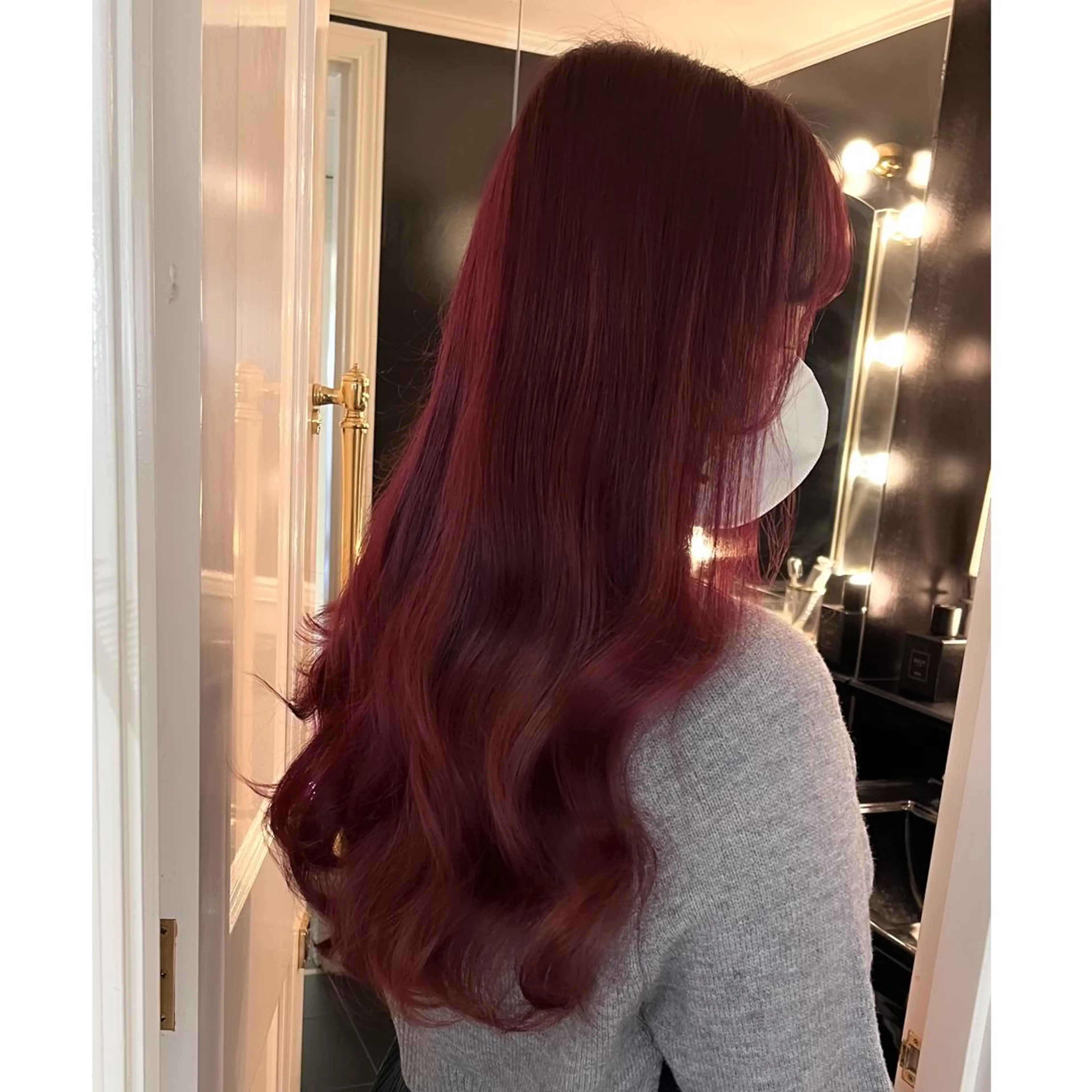 ロング カラー ブリーチ ヘアカラー トリートメント miyu /トレンド カラー×艶髪のヘアスタイル