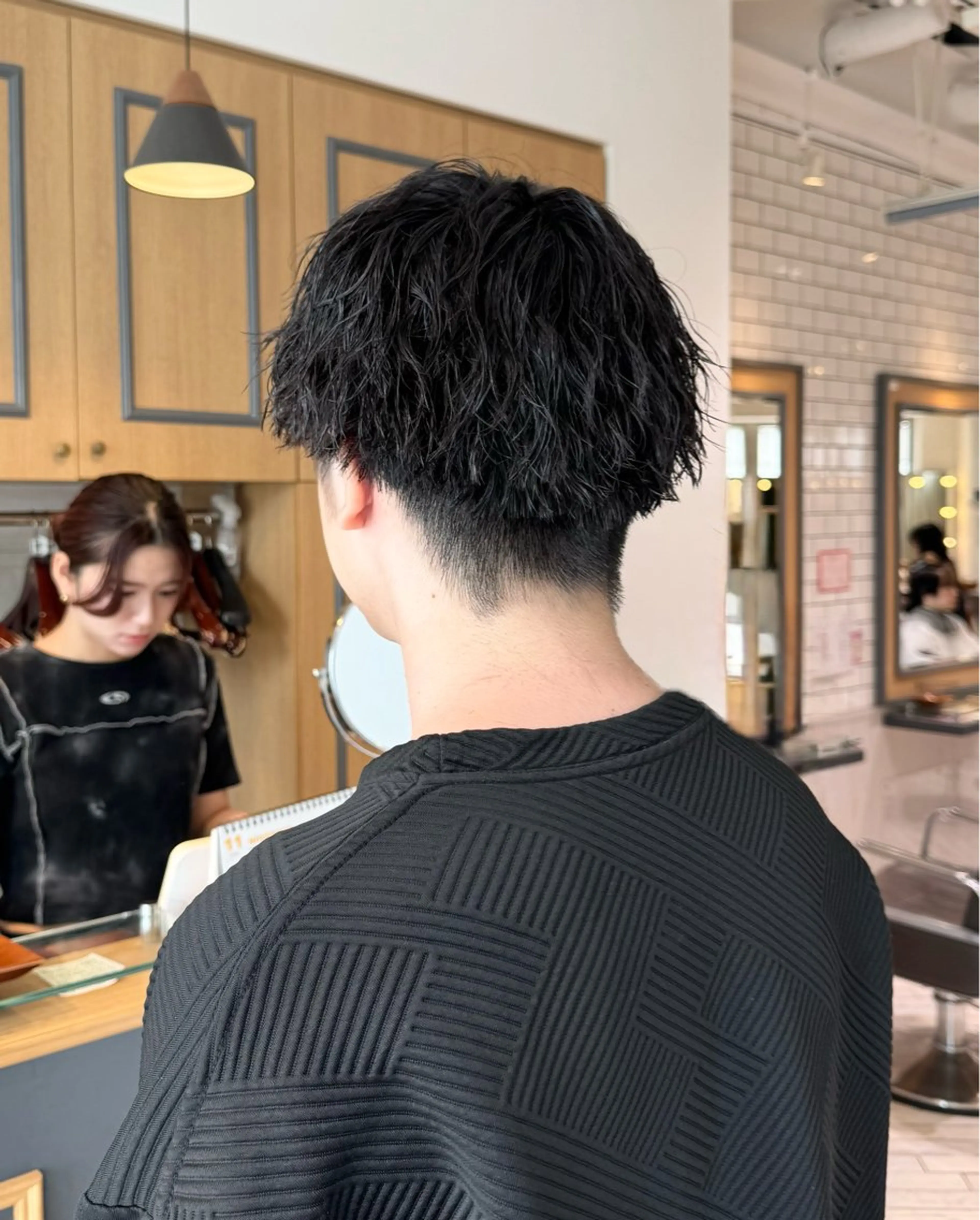 パーマ メンズ カット パーマ 🎀すず🎀レディー ス/神奈川大学最寄りのヘアスタイル