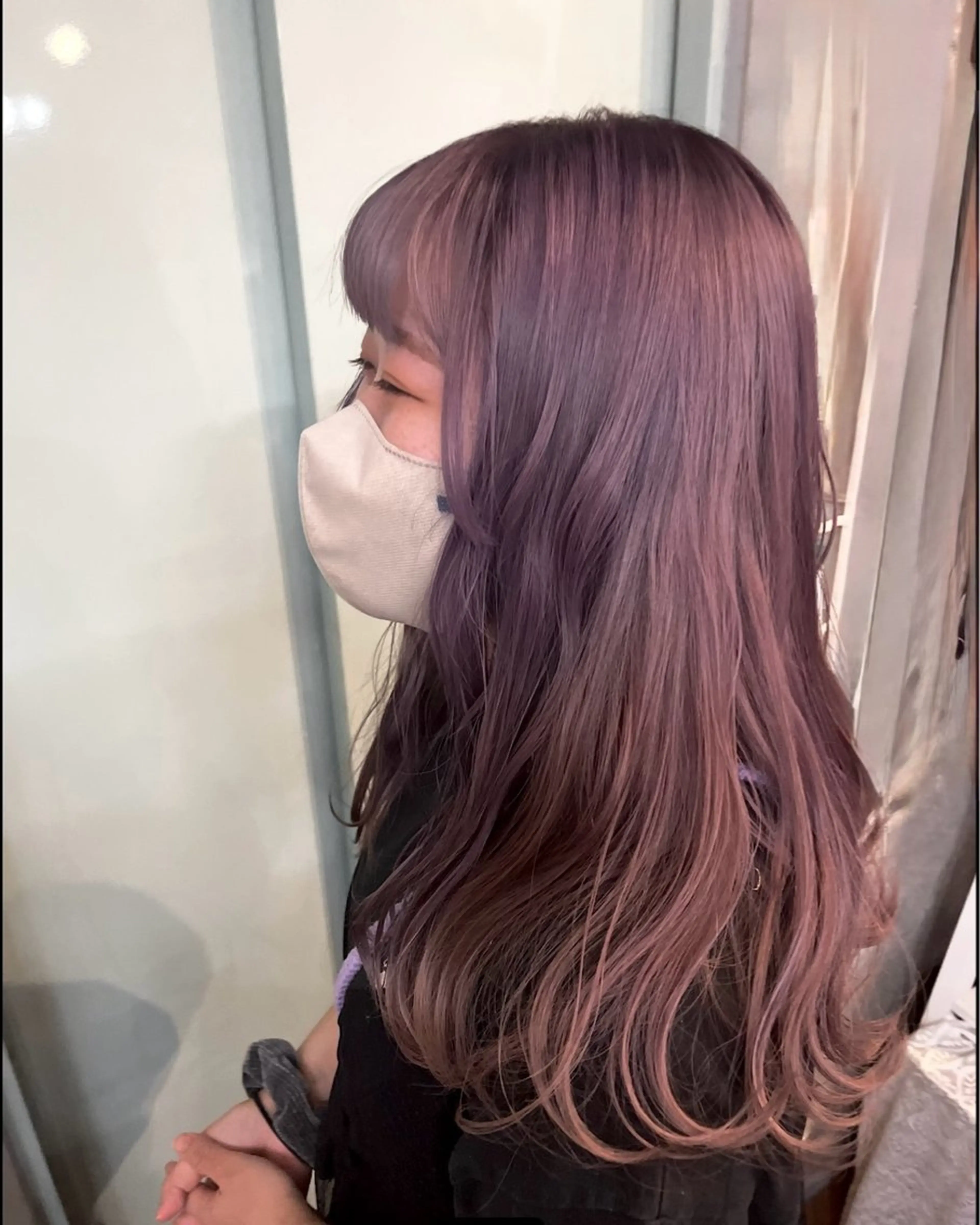 カラー ベージュカラー ブリーチ ラベンダーカラー 加藤志保 🎗️🫧モデル募集のヘアスタイル