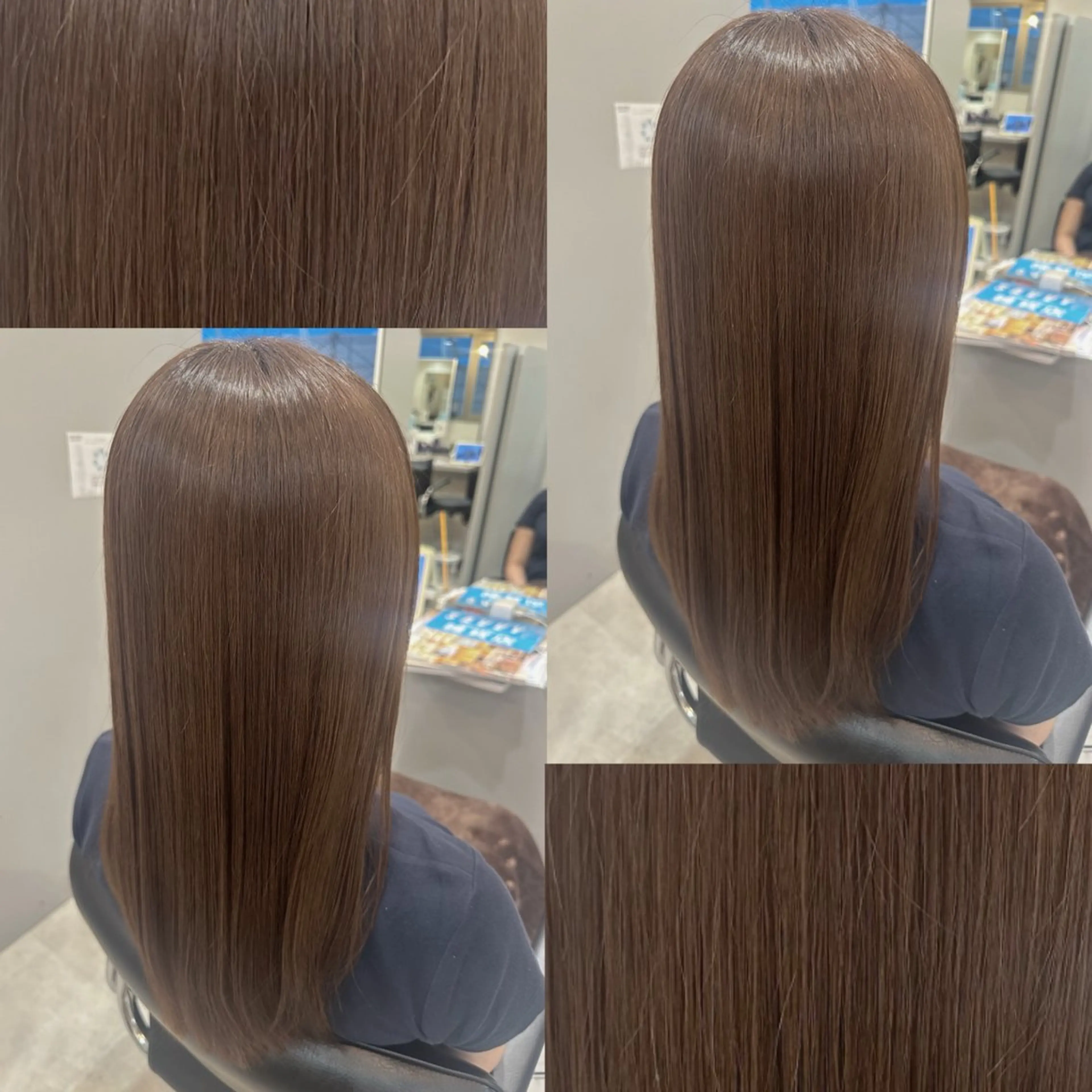 セミロング カラー カット ヘアカラー トリートメント 中韓🇨🇳🇰🇷 トレンド＆髪質改善のヘアスタイル