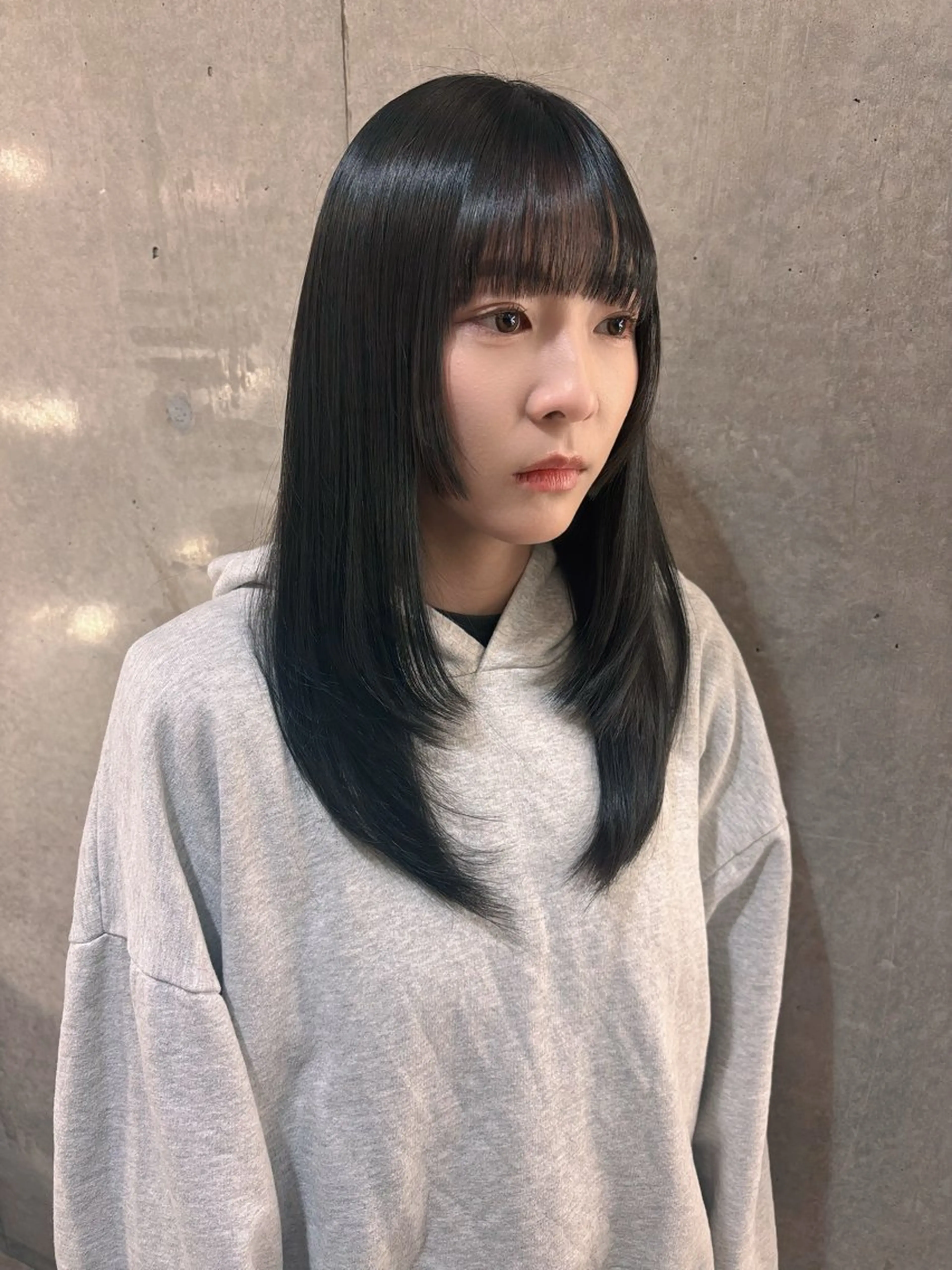 ミディアム 姫カット レイヤーカット 海外風ヘア 野田光也のヘアスタイル