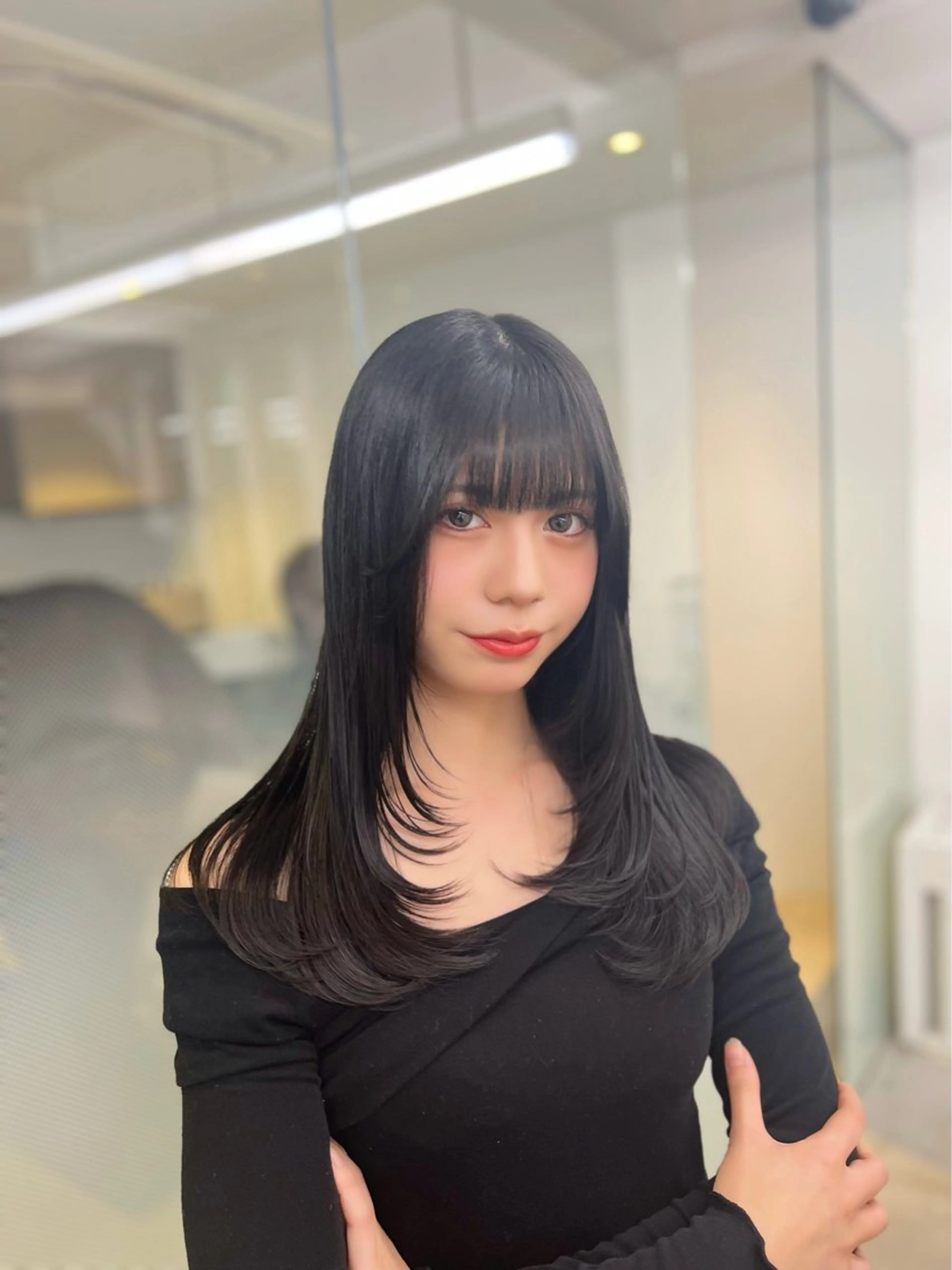 ロング カラー グレージュ カット ヘアカラー レイヤー/髪質改善 DAISUKEのヘアスタイル