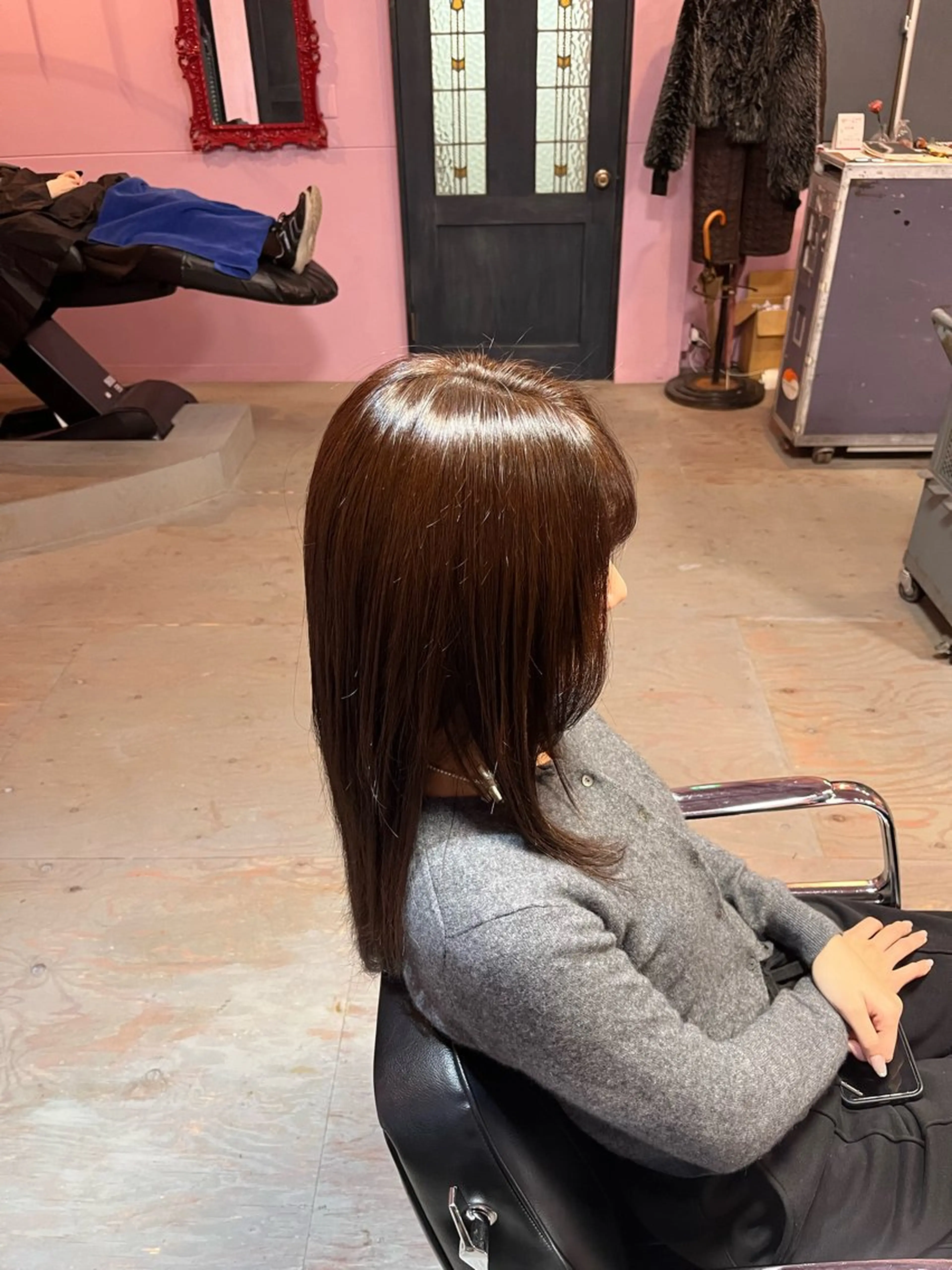 ロング カラー ベージュカラー ヘアカラー トリートメント 藤野 海翔のヘアスタイル