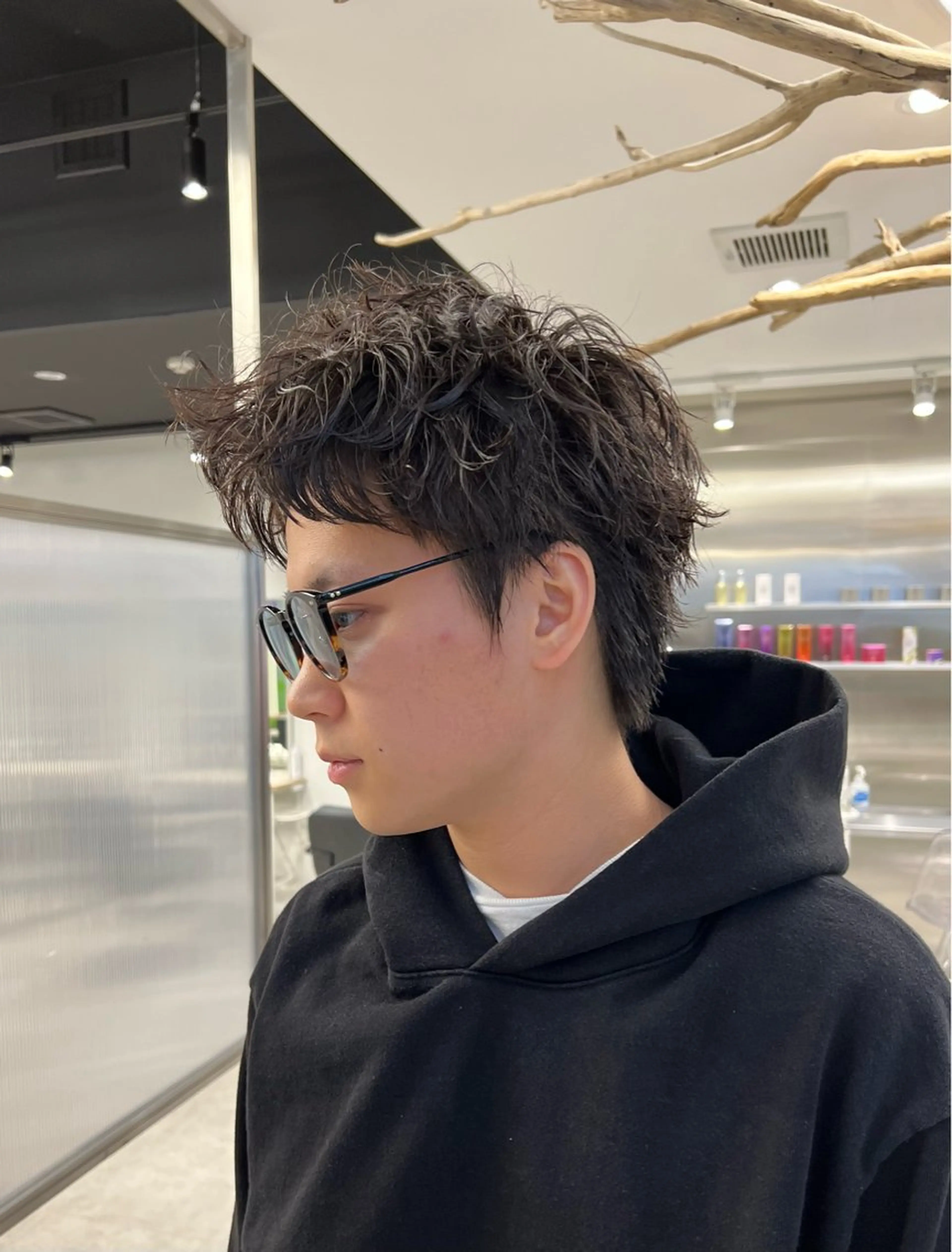 ショート パーマ メンズ カット パーマ 【圧倒的センス】 まる/メンズカラーのヘアスタイル