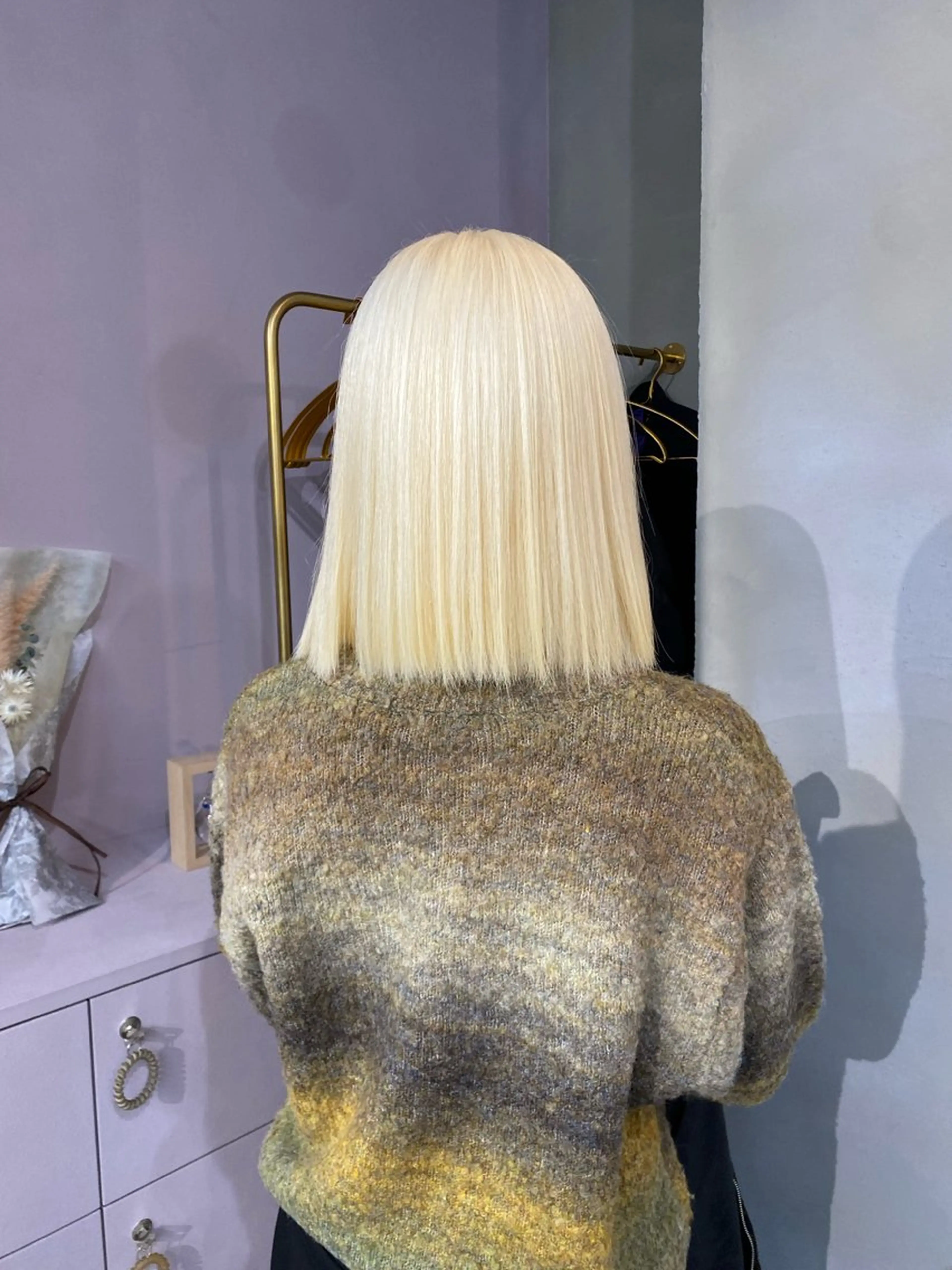 ミディアム カラー ヘアカラー 前橋 姫奈のヘアスタイル