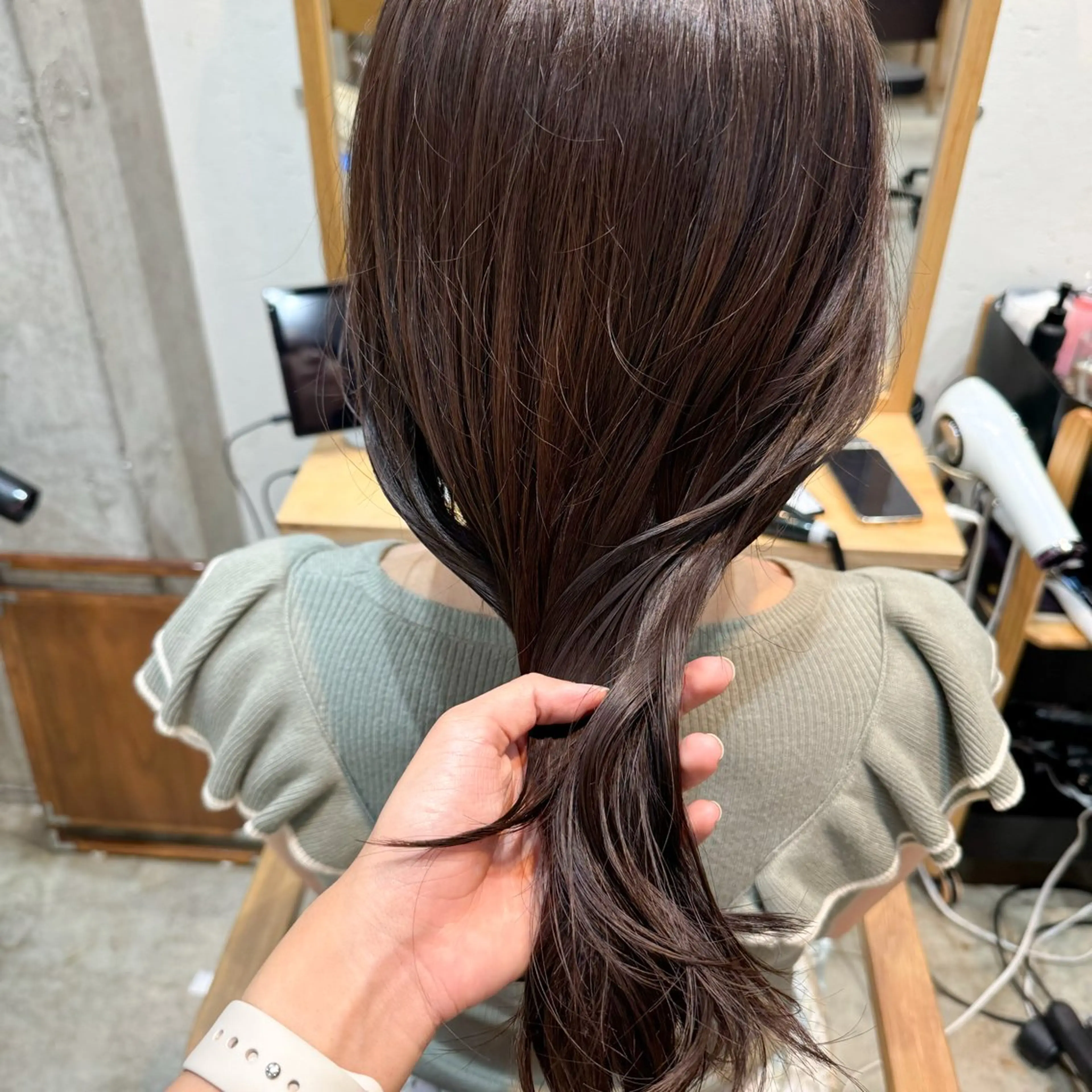 ミディアム カラー カット ヘアカラー トリートメント 透明感カラー/レイ ヤー/Nana🌈のヘアスタイル