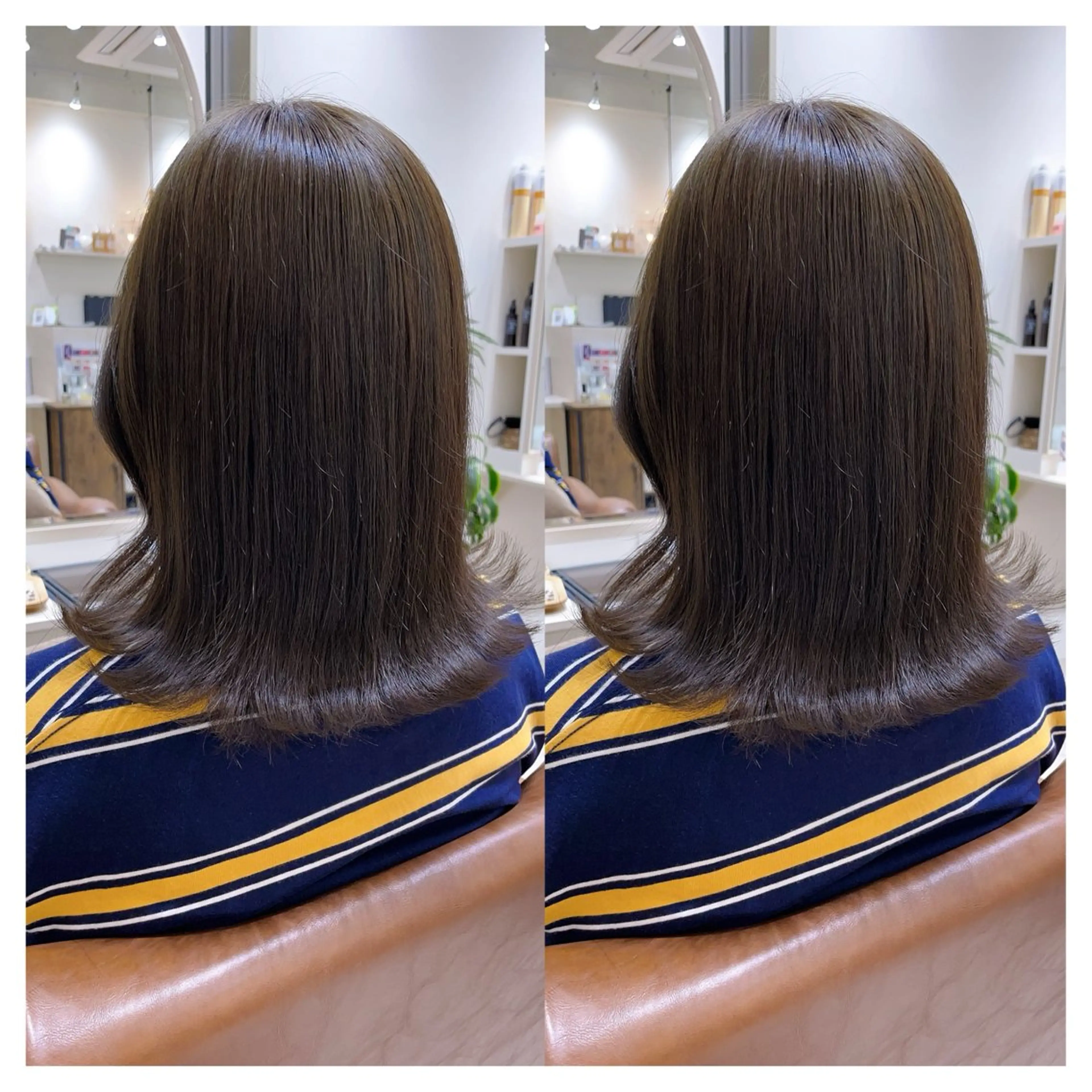 ミディアム カラー カット ヘアカラー トリートメント 村山 茉衣のヘアスタイル