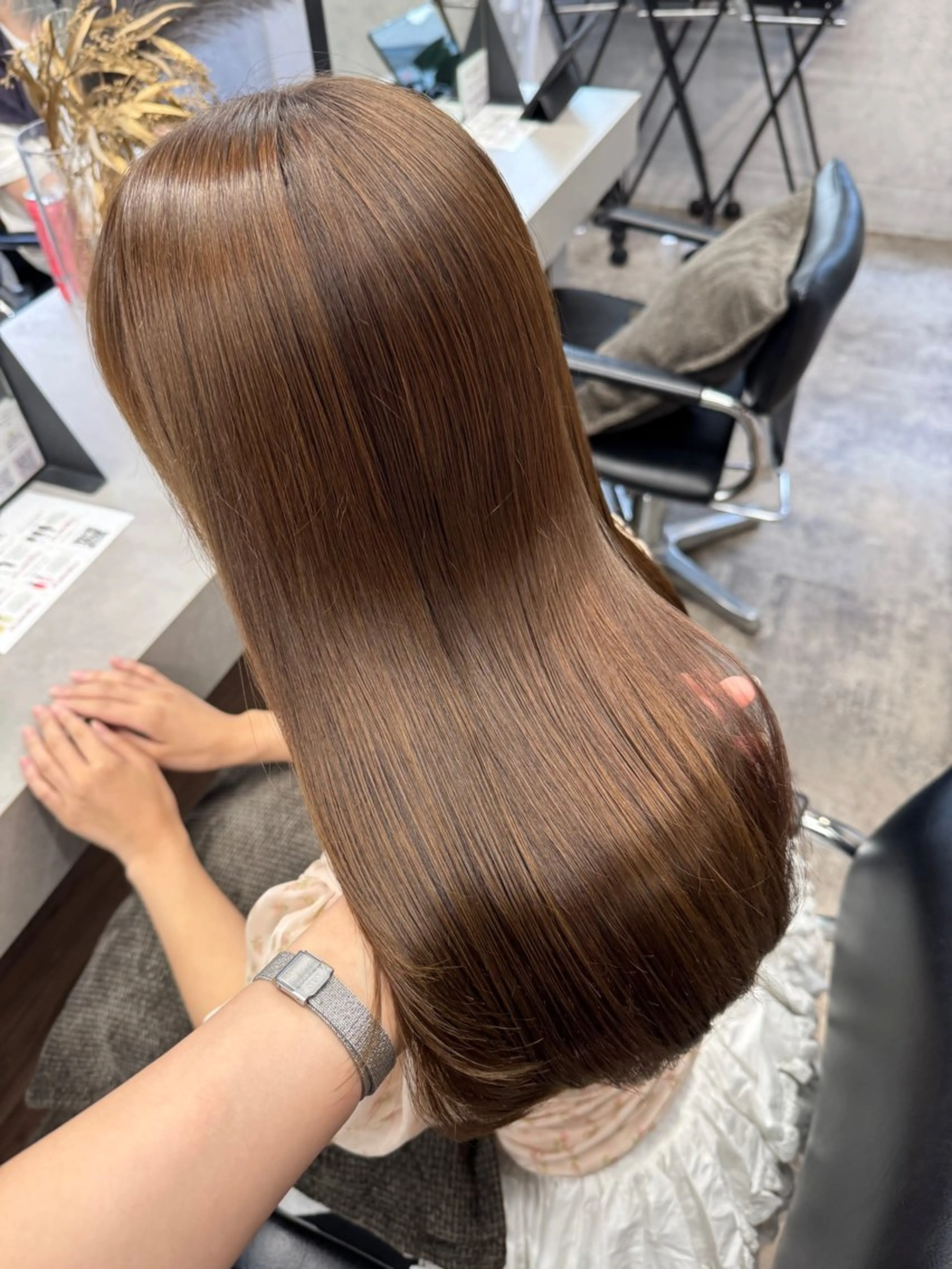 セミロング ヘアカラー トリートメント 髪質改善/艶髪 MINAMIのヘアスタイル