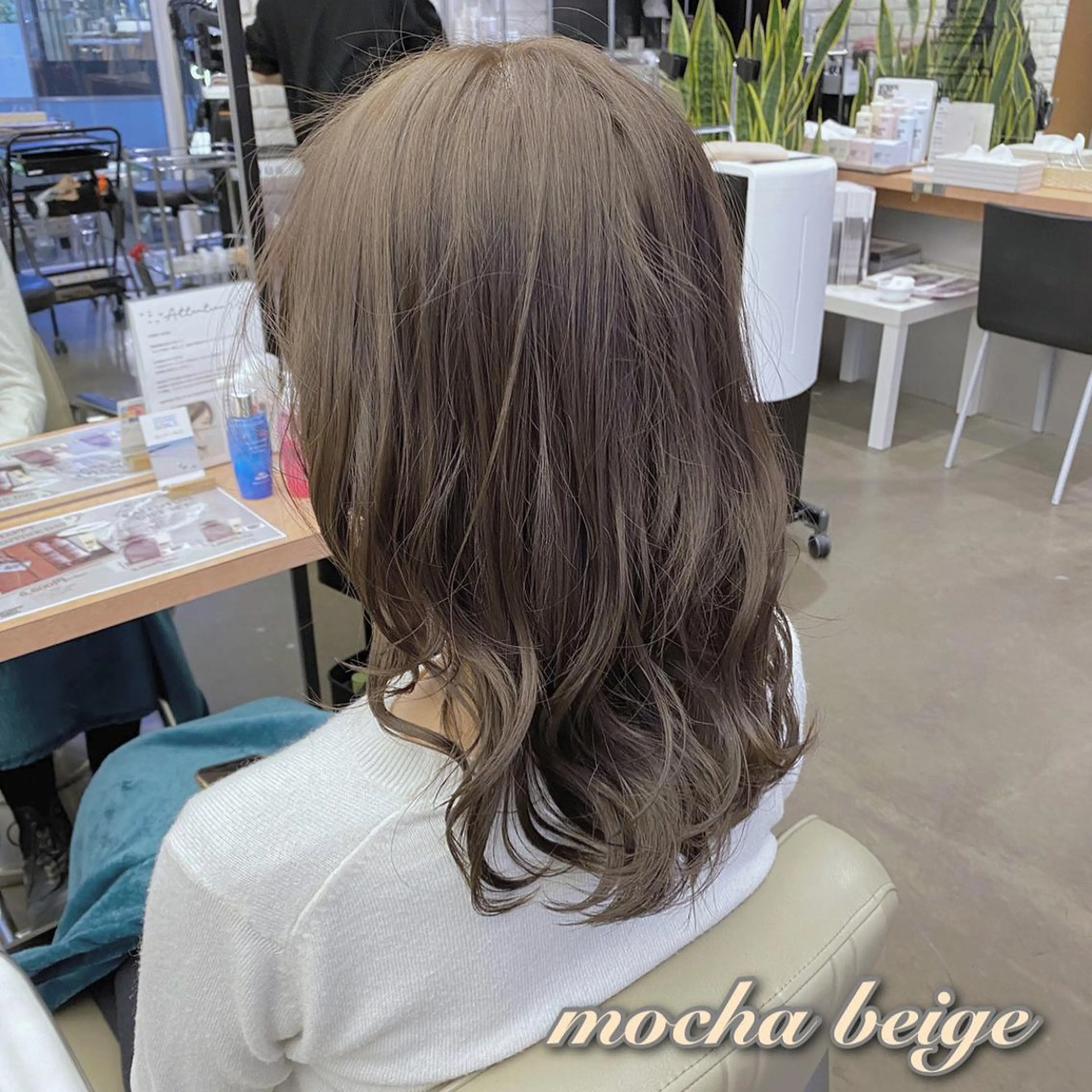 ミディアム カラー ベージュカラー ブルーカラー オレンジ カット ヘアカラー 透明感カラー🌿 グレージュ🐺陽介のヘアスタイル