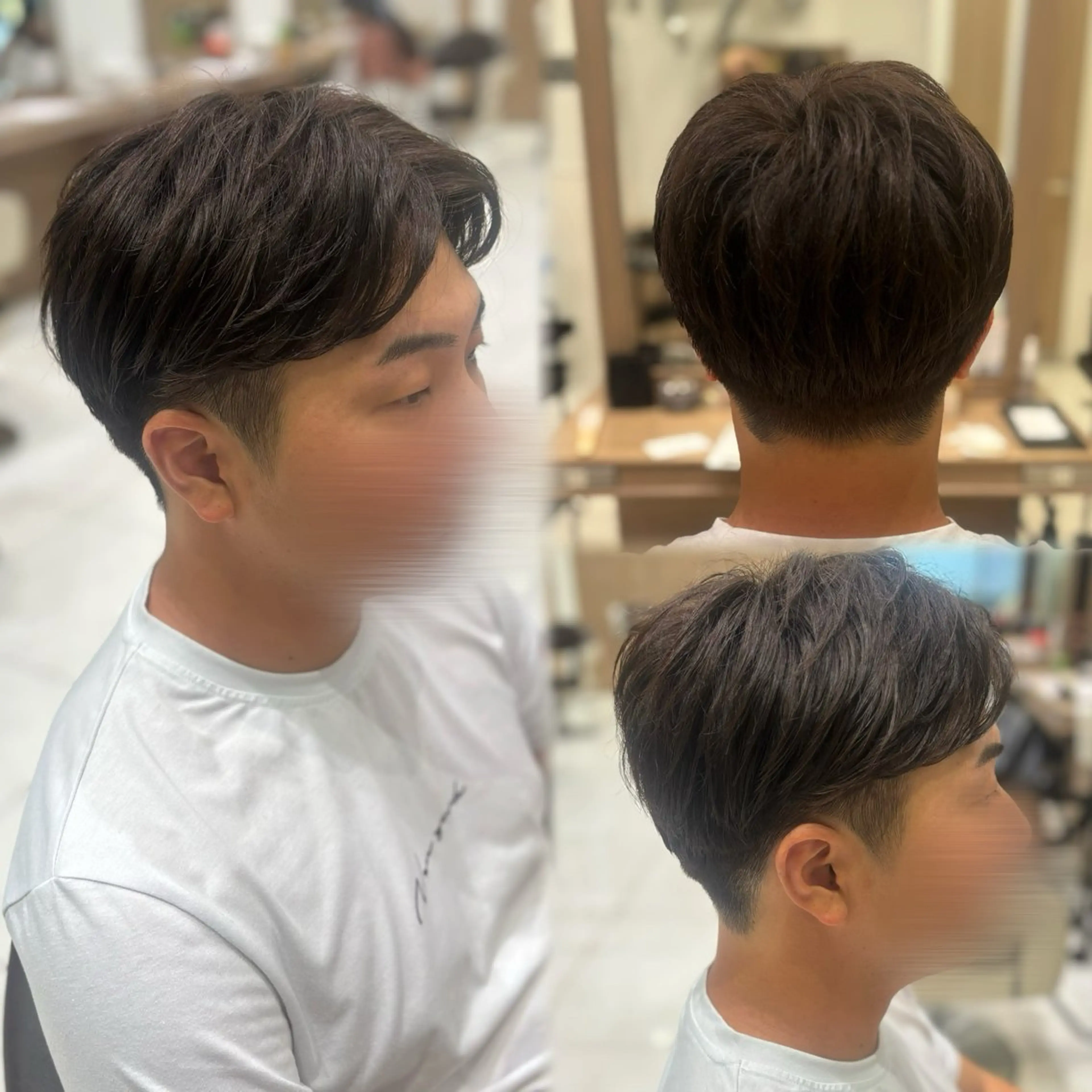 ショート メンズ センターパート 刈り上げ カット ⭐️NANA/ メンズカットのヘアスタイル