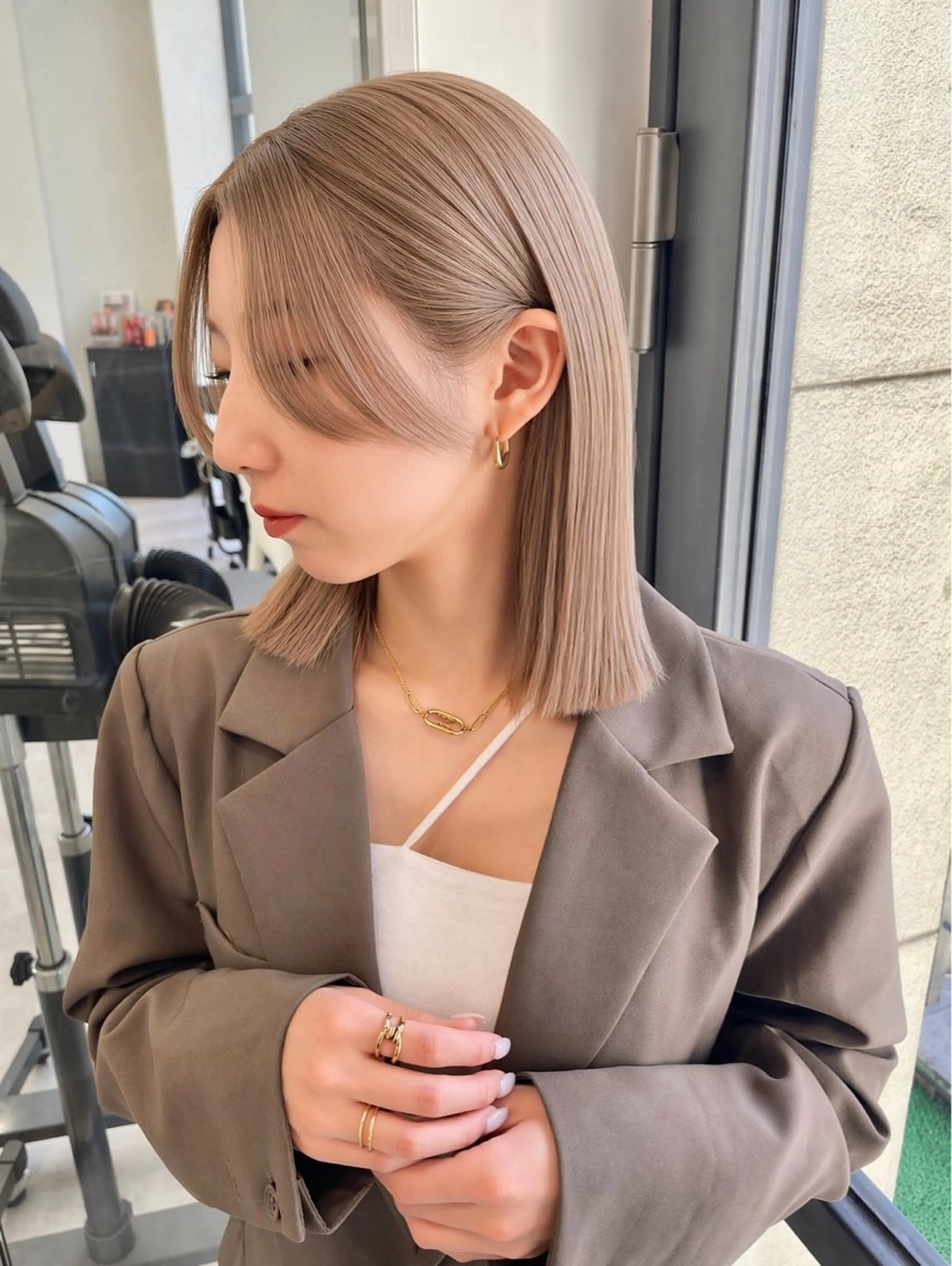 ミディアム カラー 🔥髪質改善🔥 艶カラー/近澤✂︎のヘアスタイル