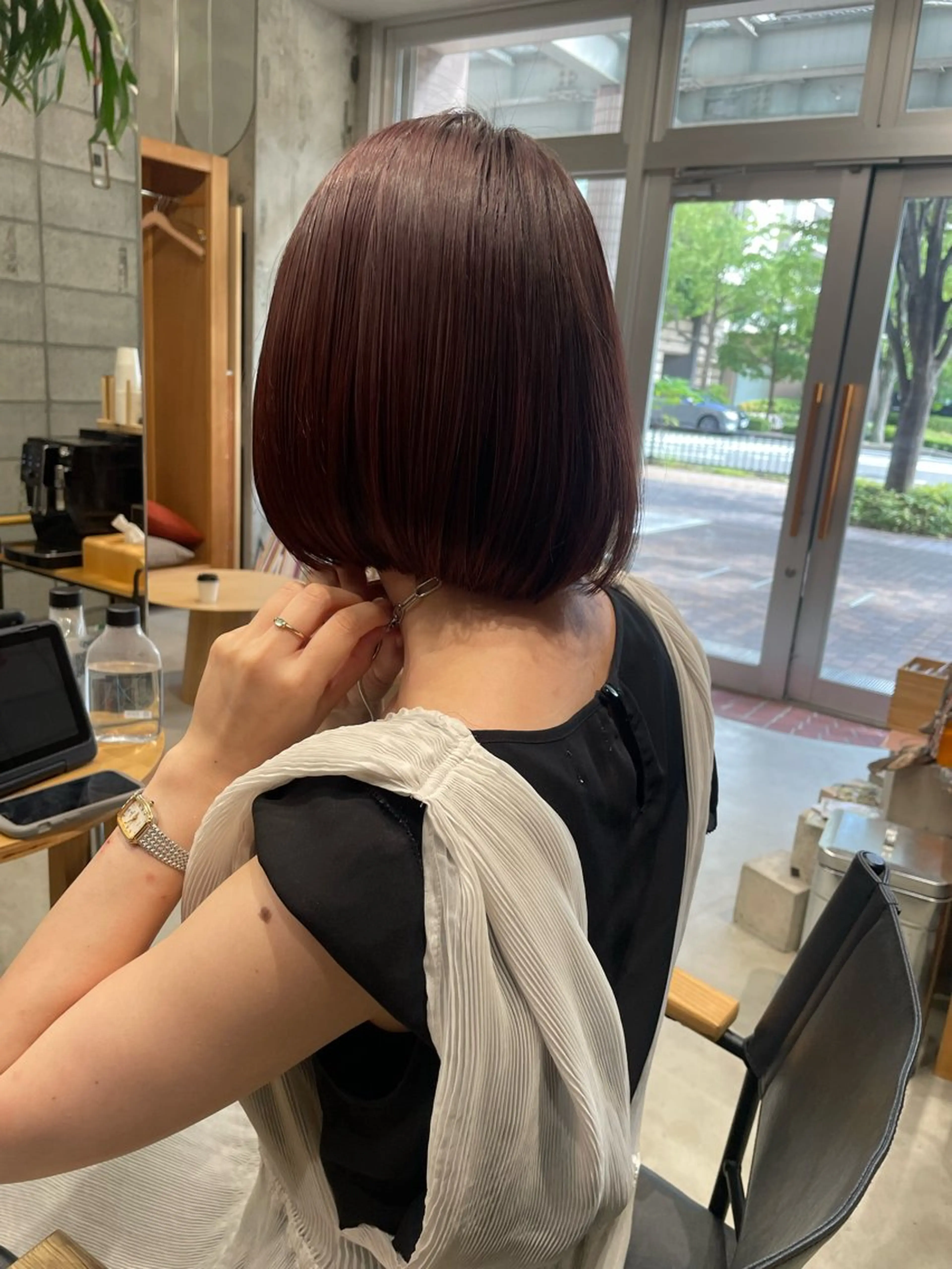 ショート カラー パーマ/メンズ/ 鮫島竜海のヘアスタイル