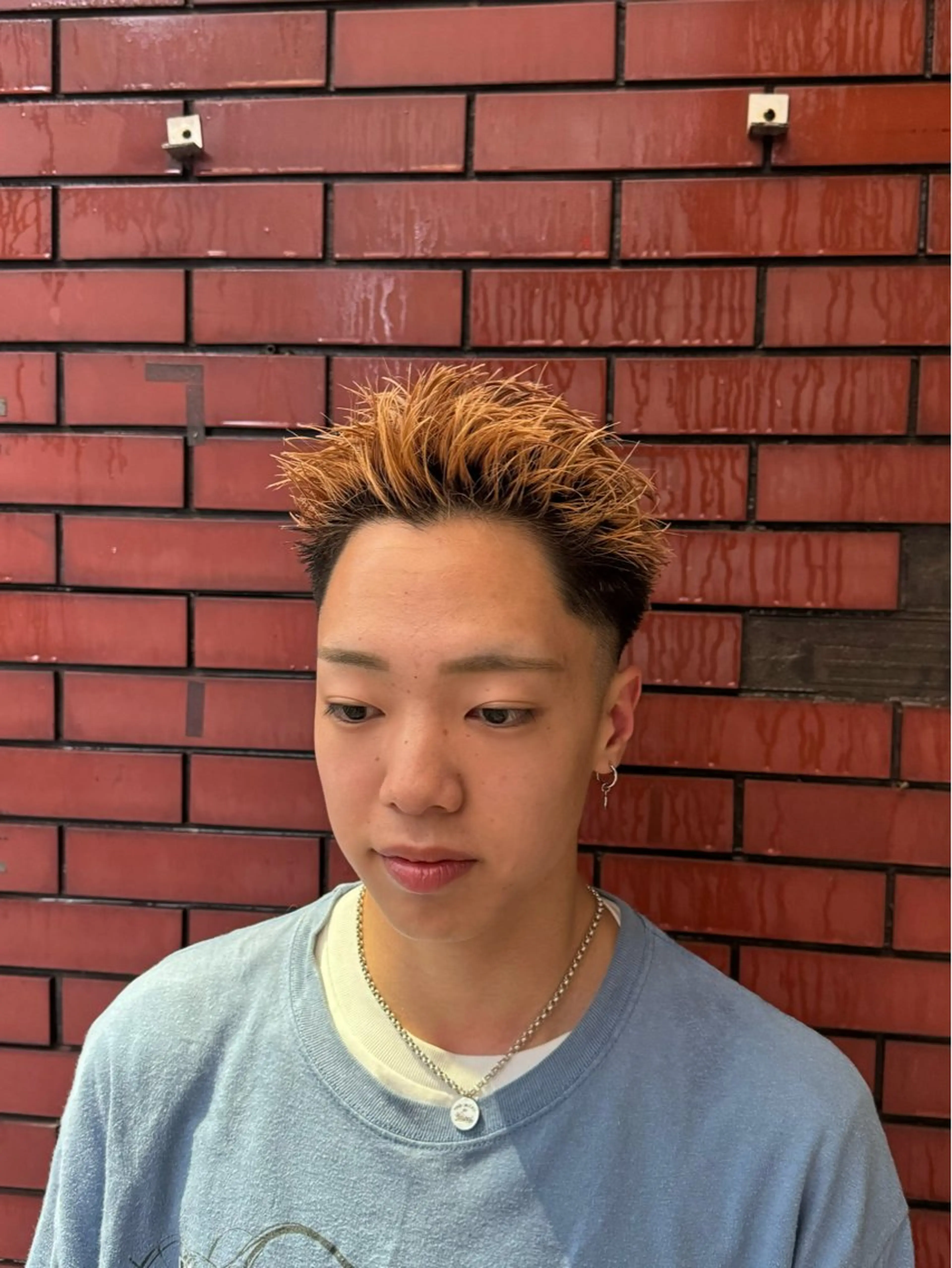 ショート カラー メンズ ショートヘア カット ヘアカラー 柏メンズカットパーマ NO.1タイチのヘアスタイル