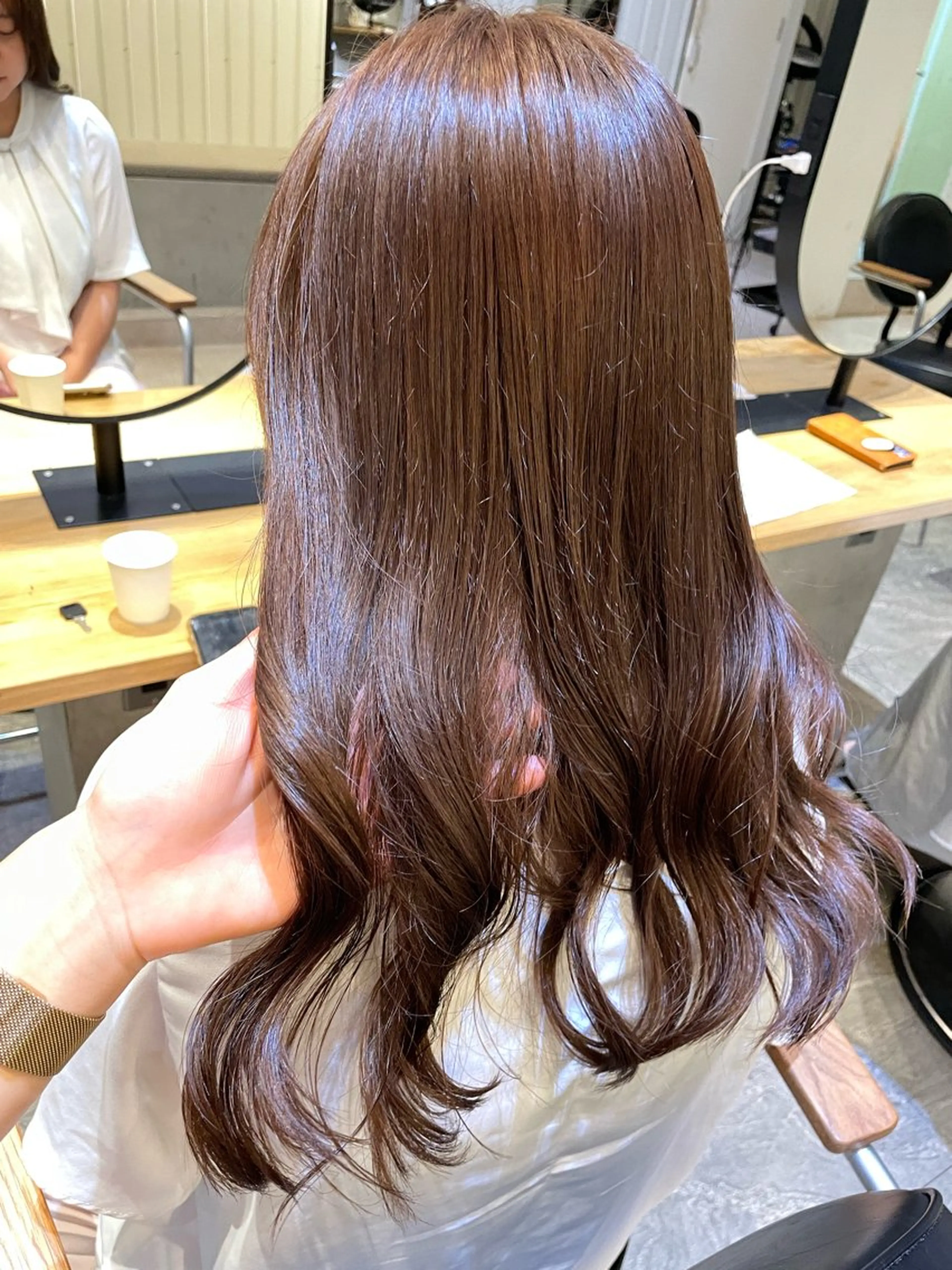 ロング カラー 透明感カラー ダブルカラー 💘韓国レイヤー上 品カラーruru💘のヘアスタイル