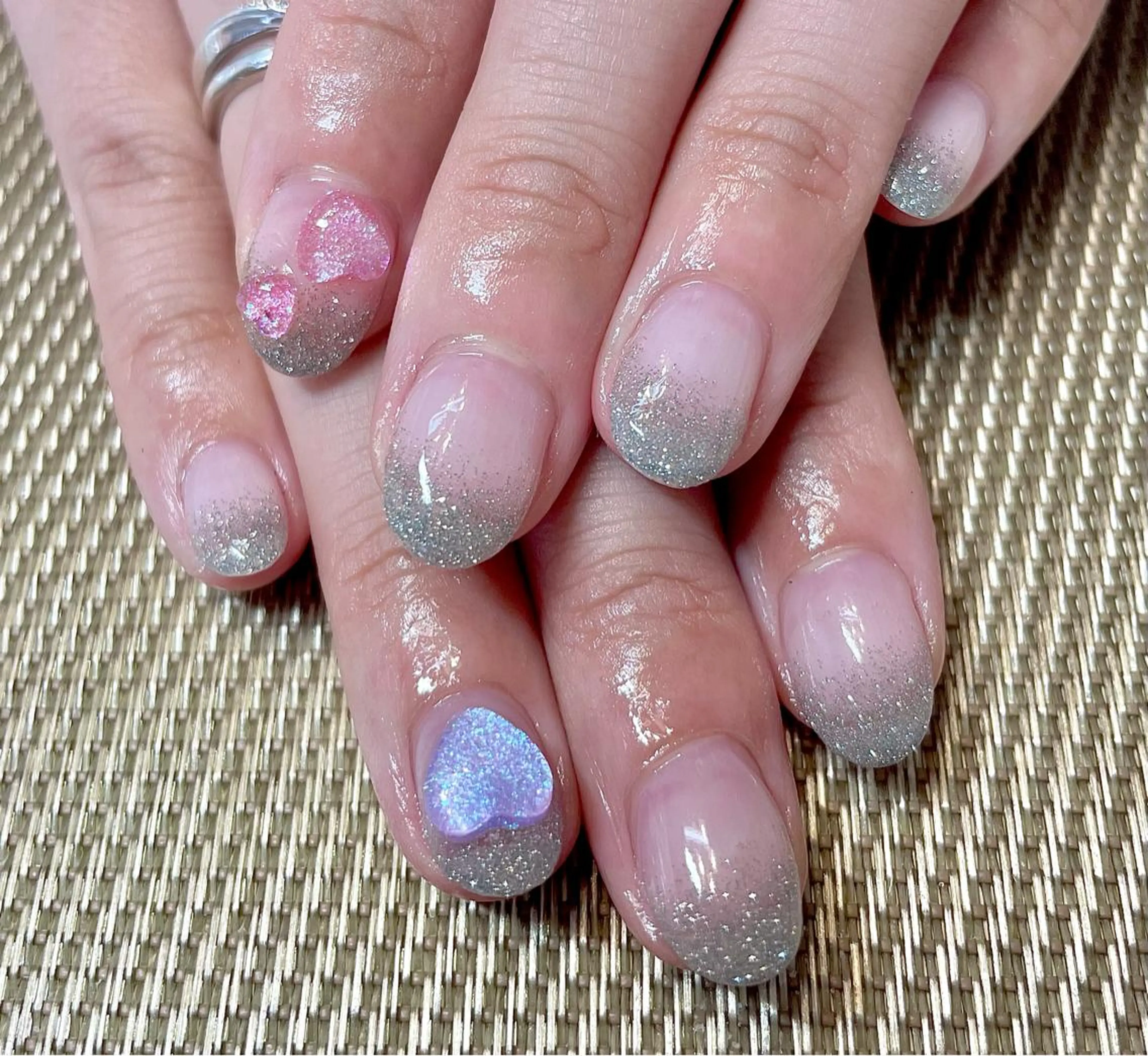 ネイル ハート Up styleのネイルデザイン