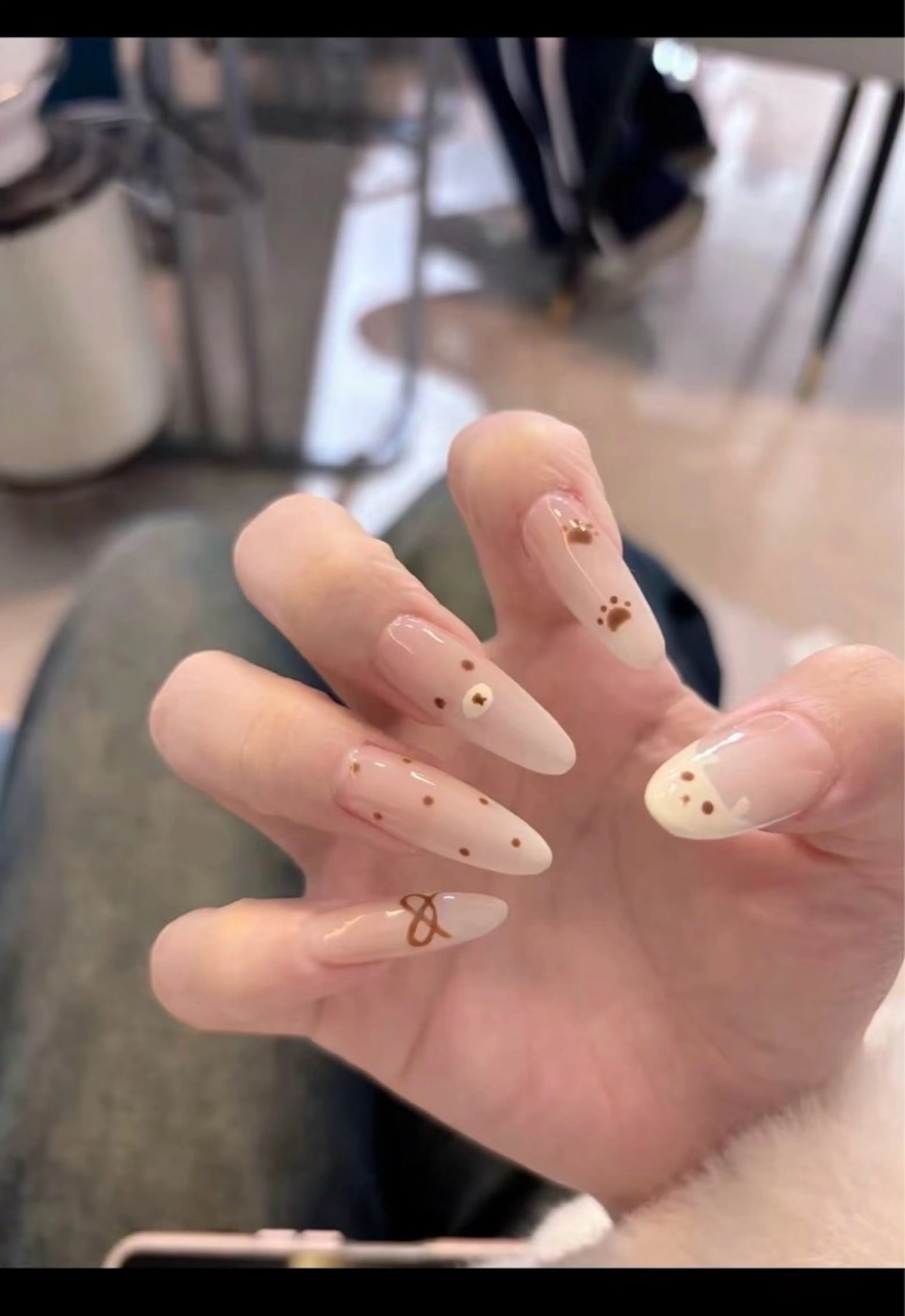 ネイル フレンチネイル キラキラネイル 韓国ネイル シンプルネイル ワンホンネイル ハンドネイル MEI Nailのネイルデザイン