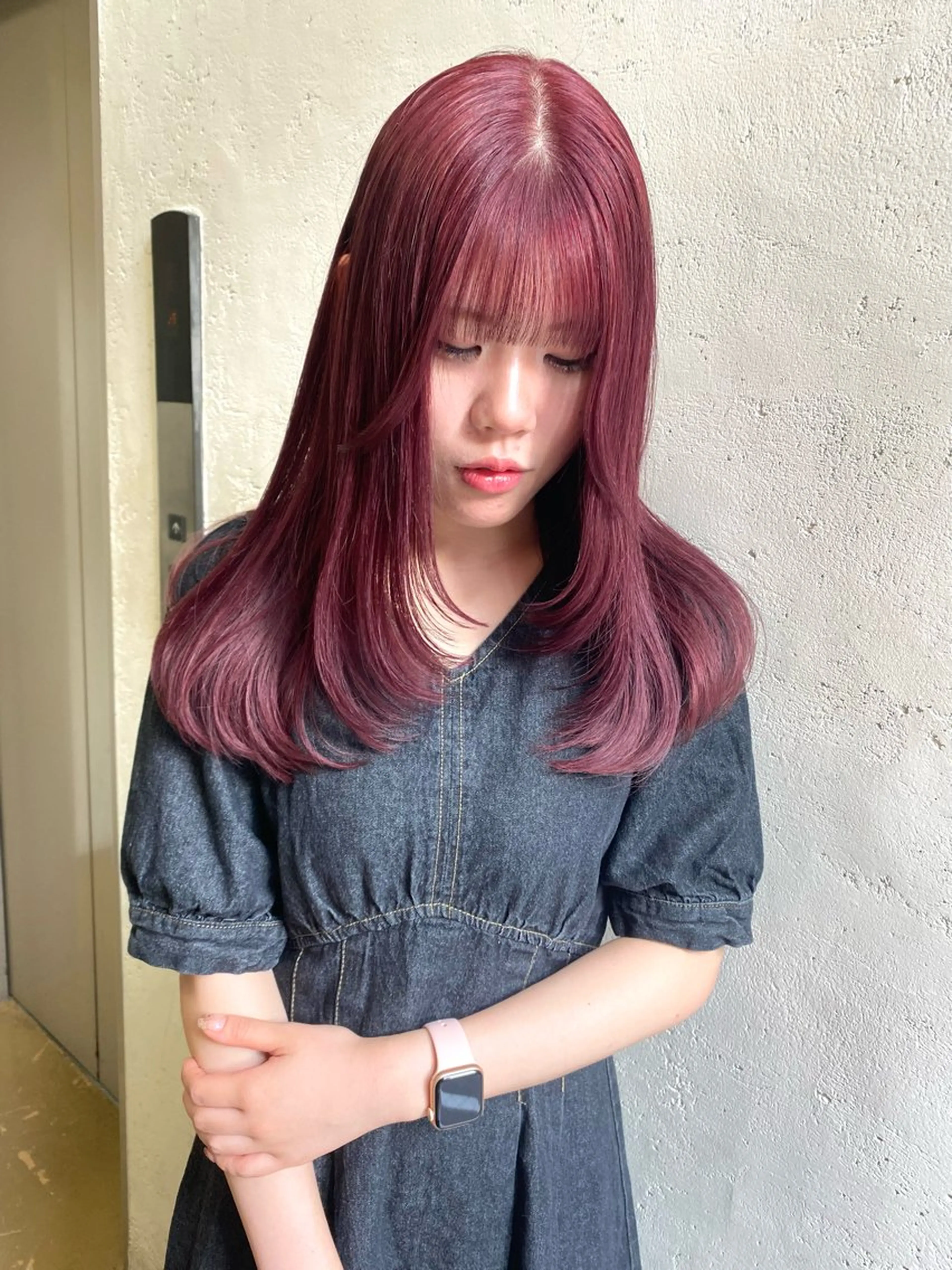 ロング カラー ヘアカラー トリートメント ハイトーンカラー 🩷NANAのヘアスタイル