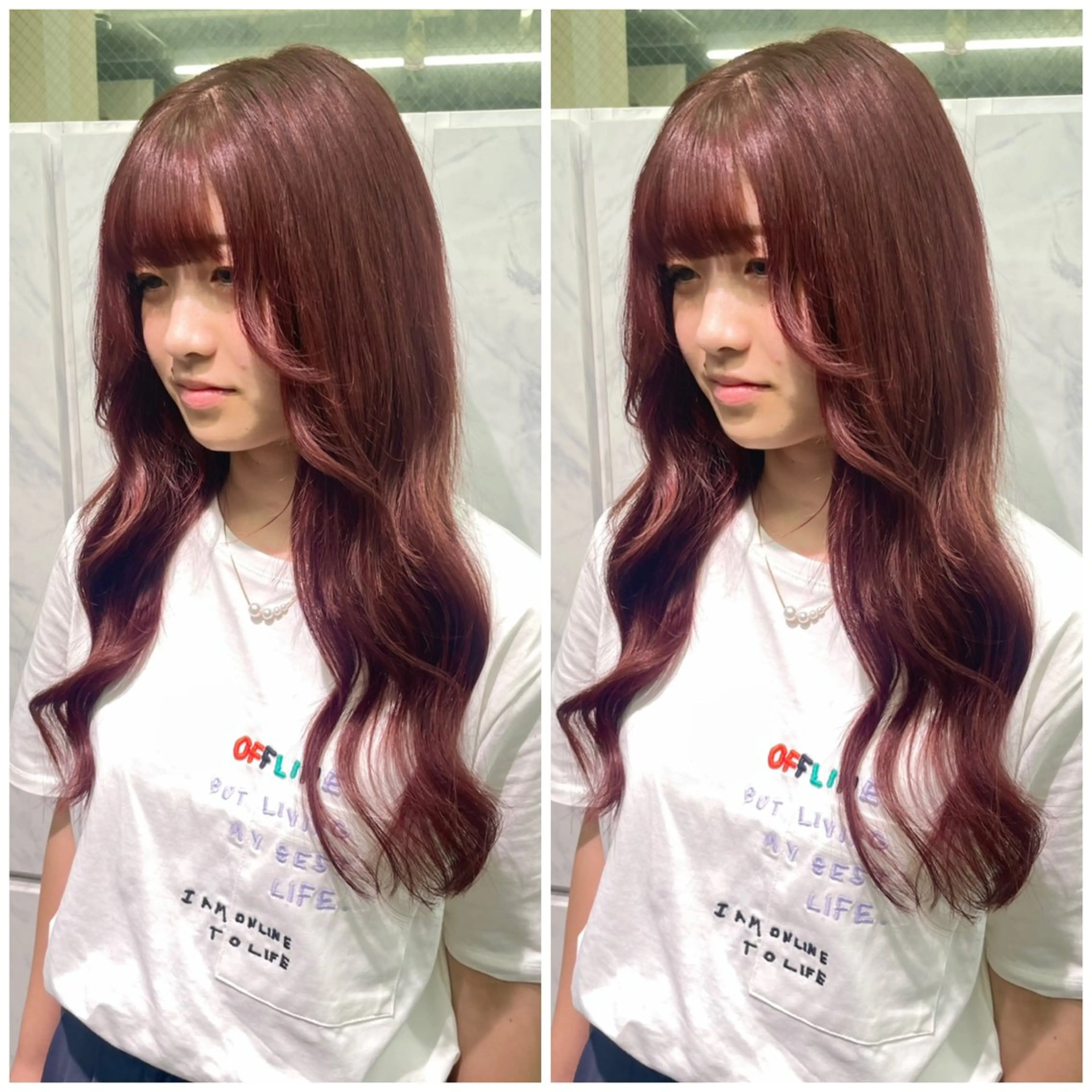 ロング カット ヘアカラー エクステ 🦋プルエクステ ARISA🦋のヘアスタイル