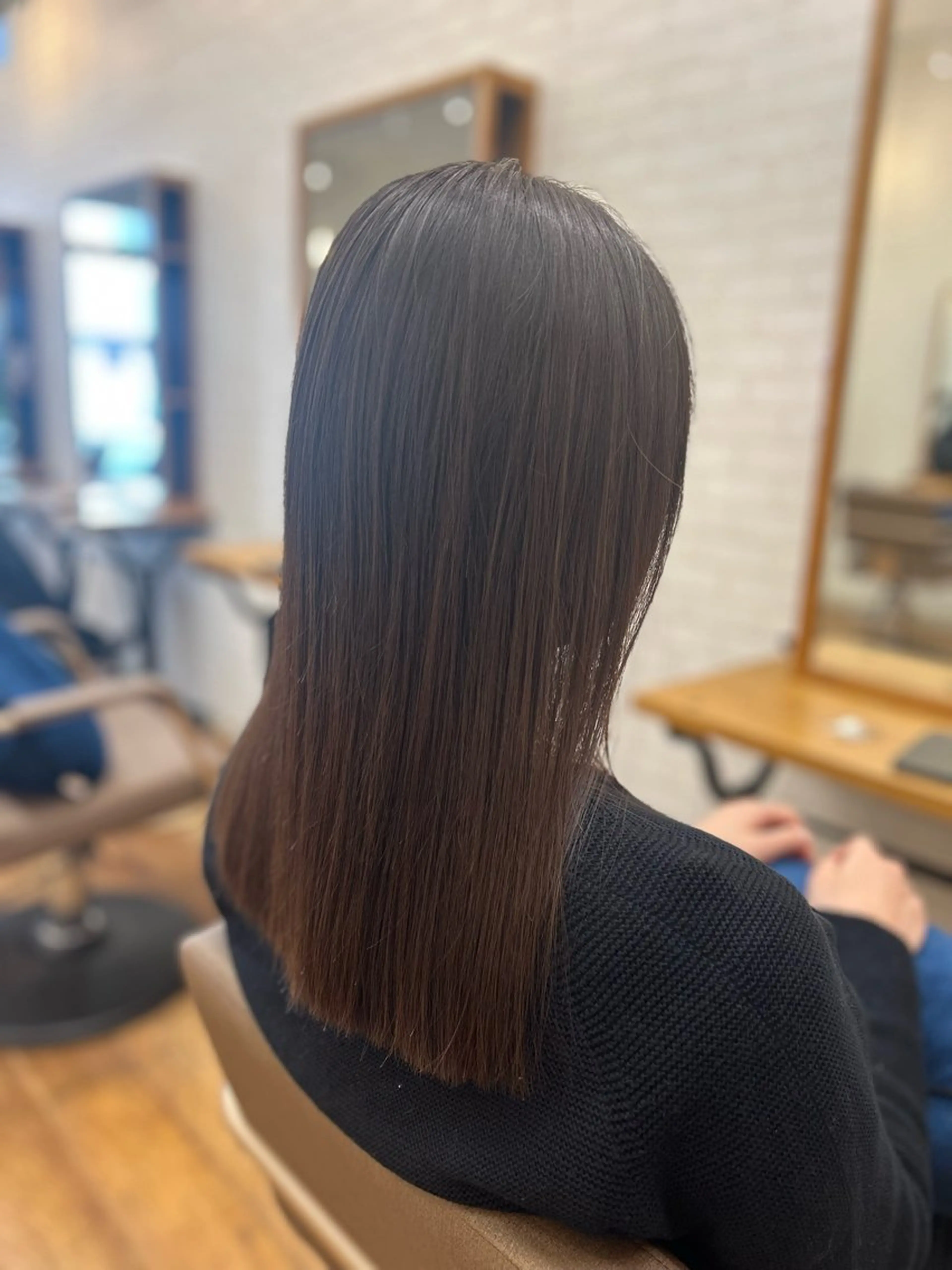 ロング カット ヘアカラー トリートメント 園田 彩音のヘアスタイル