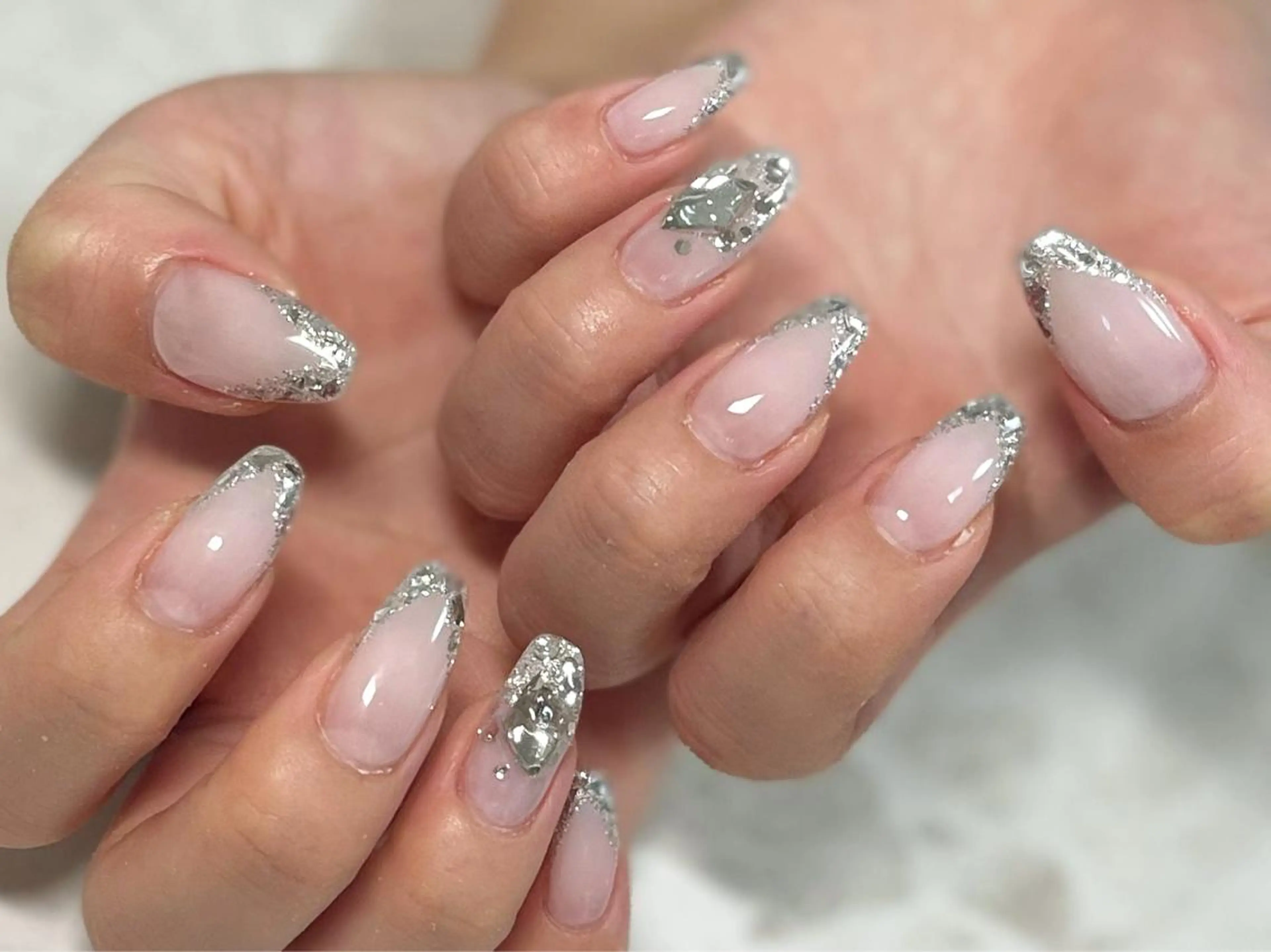 ネイル フットネイル フレンチネイル ニュアンスネイル シンプルネイル 春ネイル ネイル フフラ所属・nail fufla ♡yamane♡のネイルデザイン