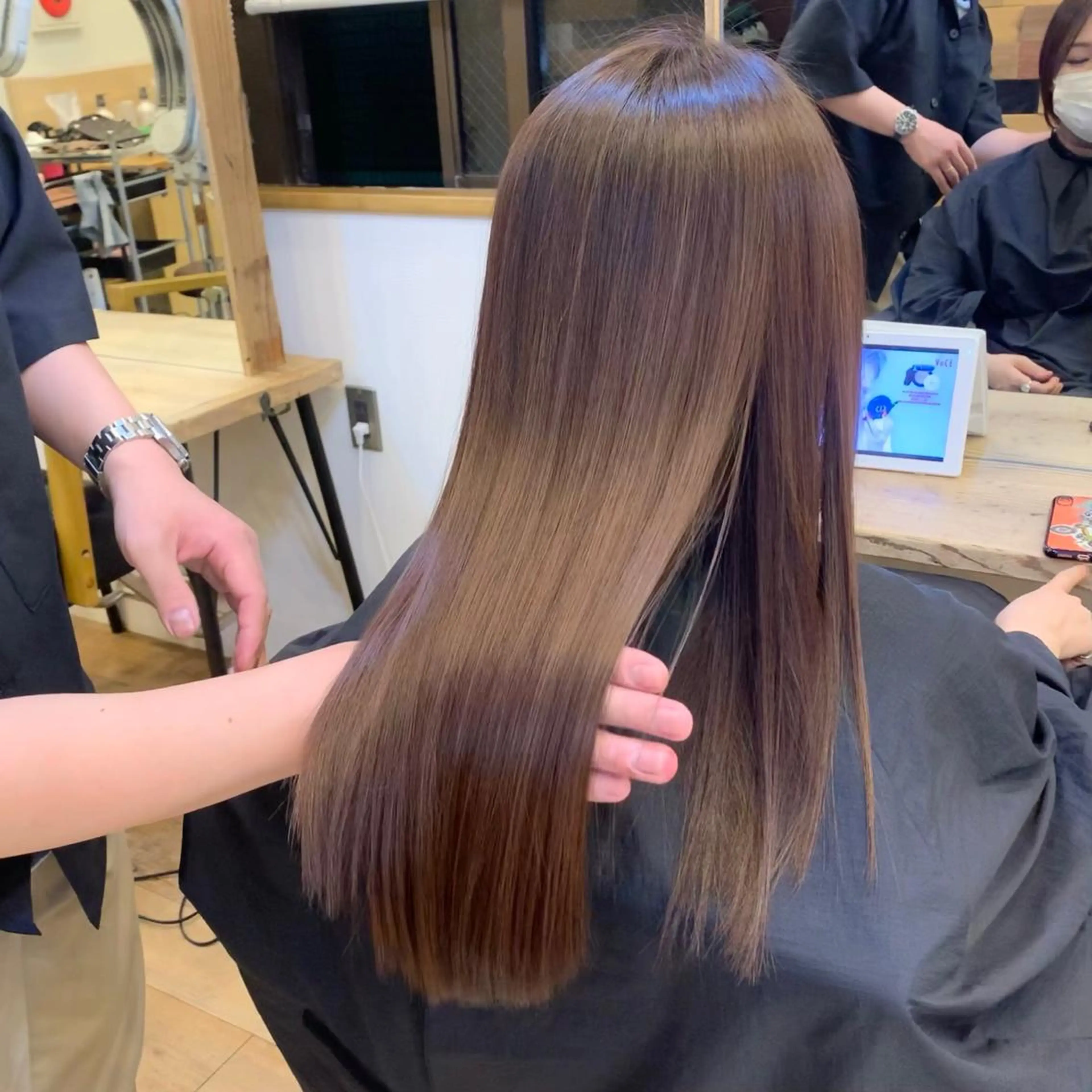 ロング ヘアカラー トリートメント 原山 直人のヘアスタイル