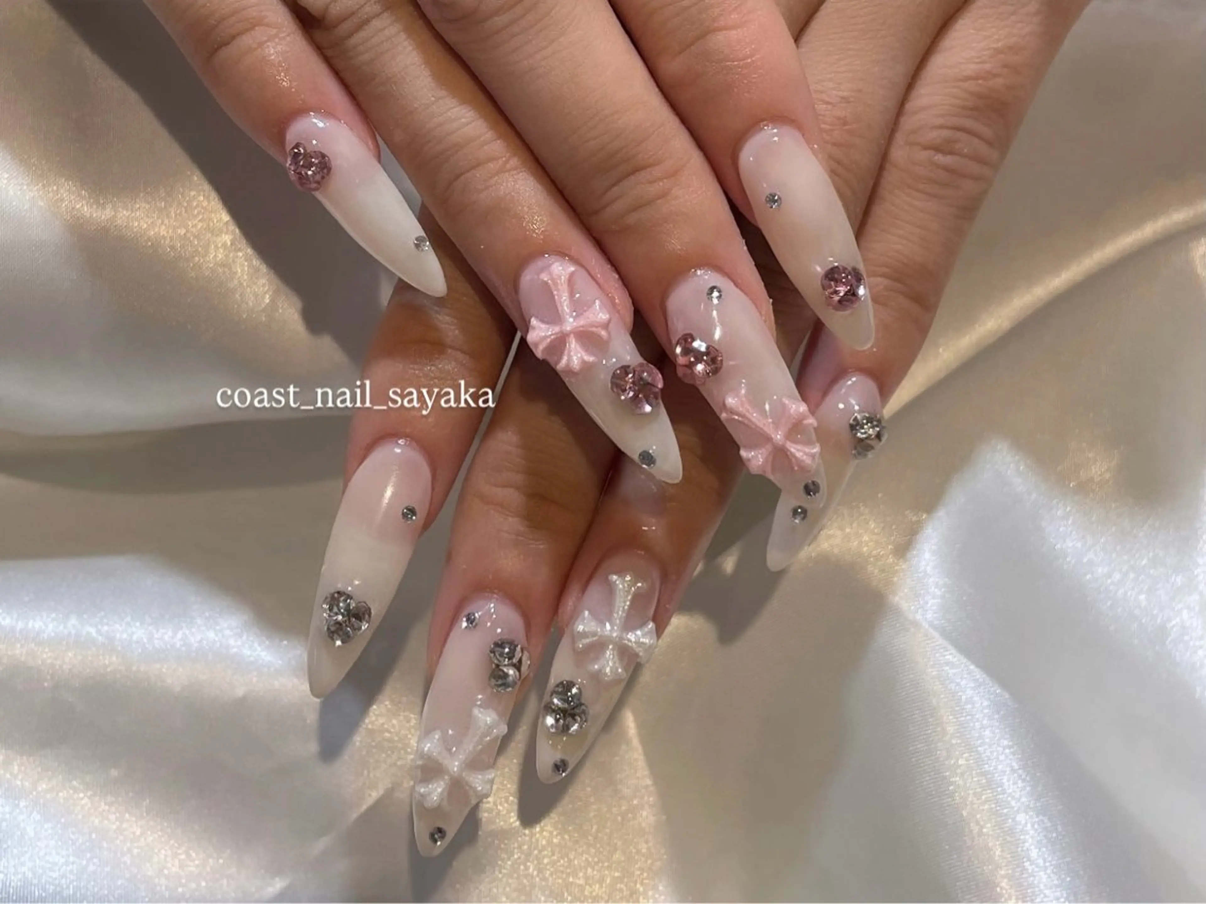 ネイル ハンドネイル HOSHI ⭐️辻堂 /藤沢ガーリーネイルのネイルデザイン