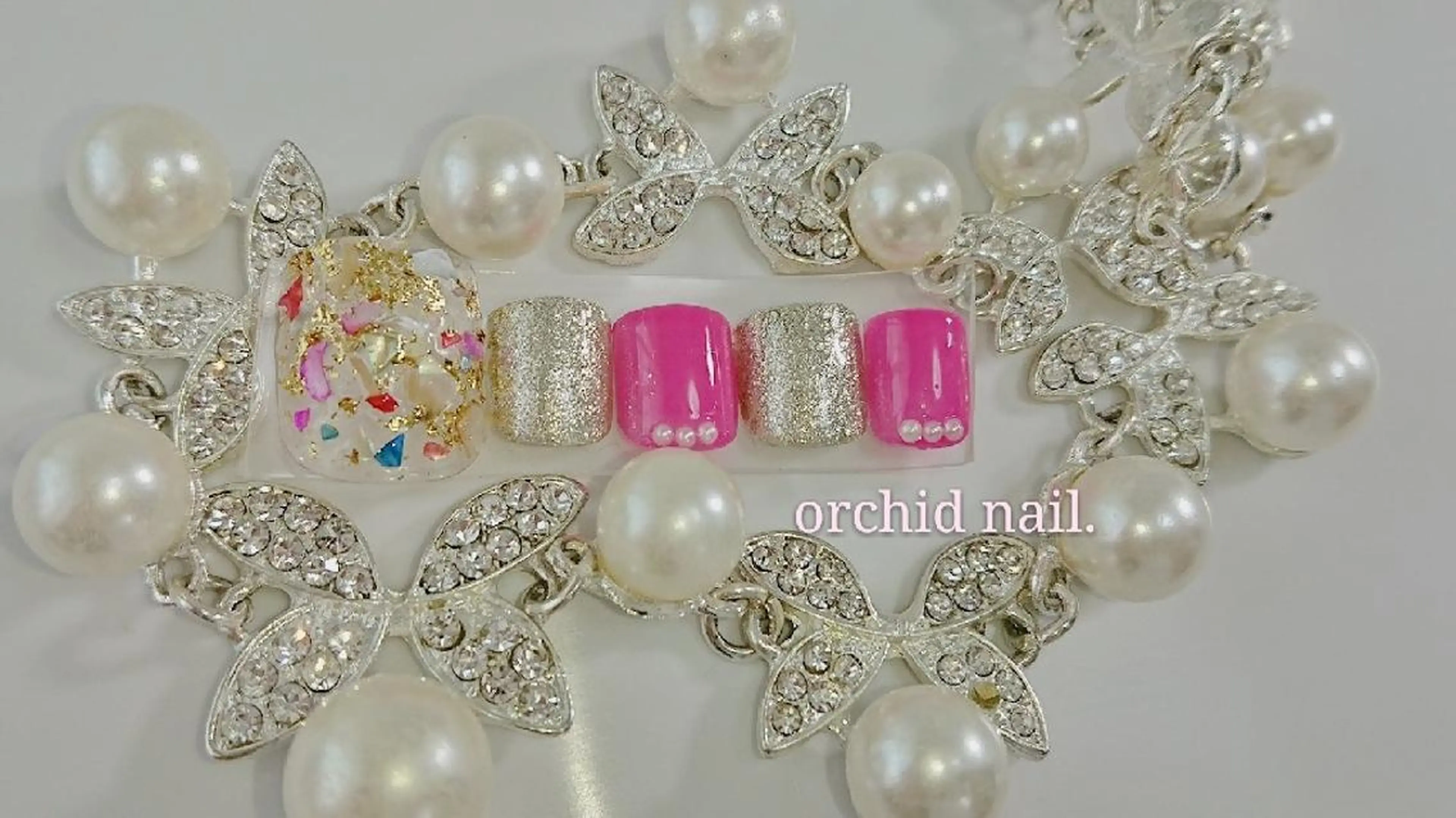 ネイル 春ネイル orchid ♡オーキッドのネイルデザイン