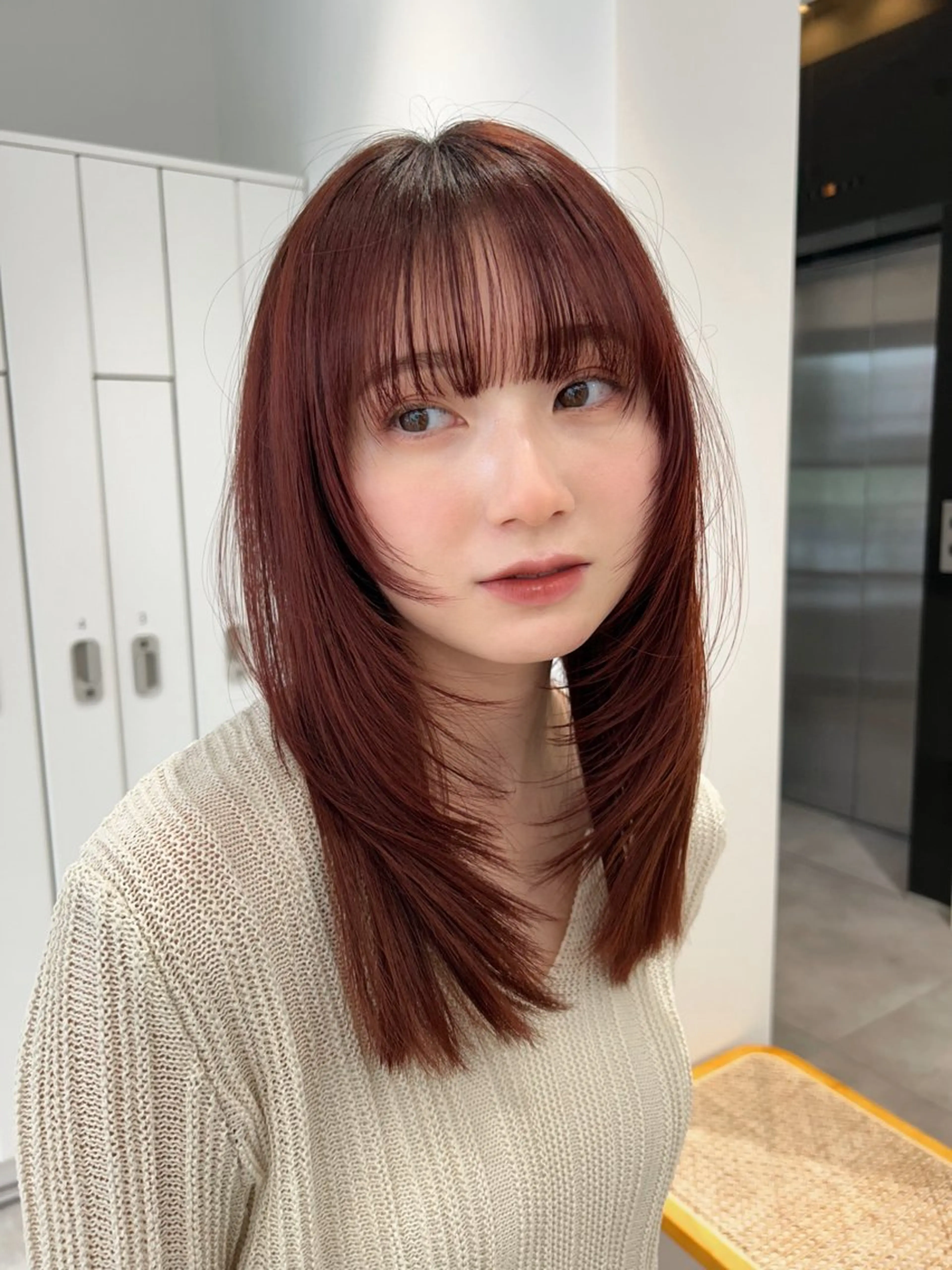 セミロング カット ヘアカラー Unami  / RIZUMUのヘアスタイル