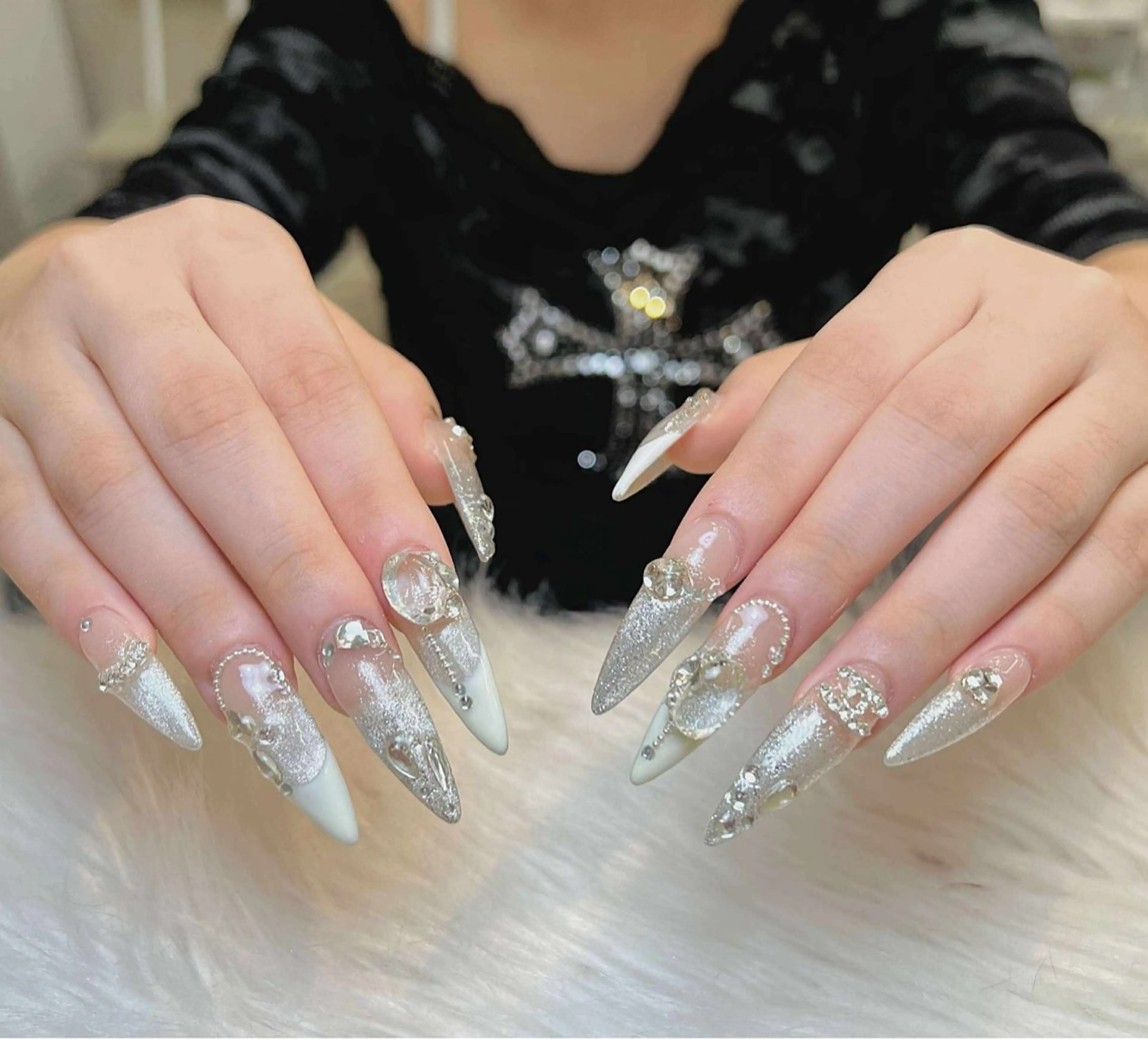 ネイル アートネイル 成人式 ジェルネイル ニュアンスネイル 夏ネイル Nie Nail Shinokuboのネイルデザイン