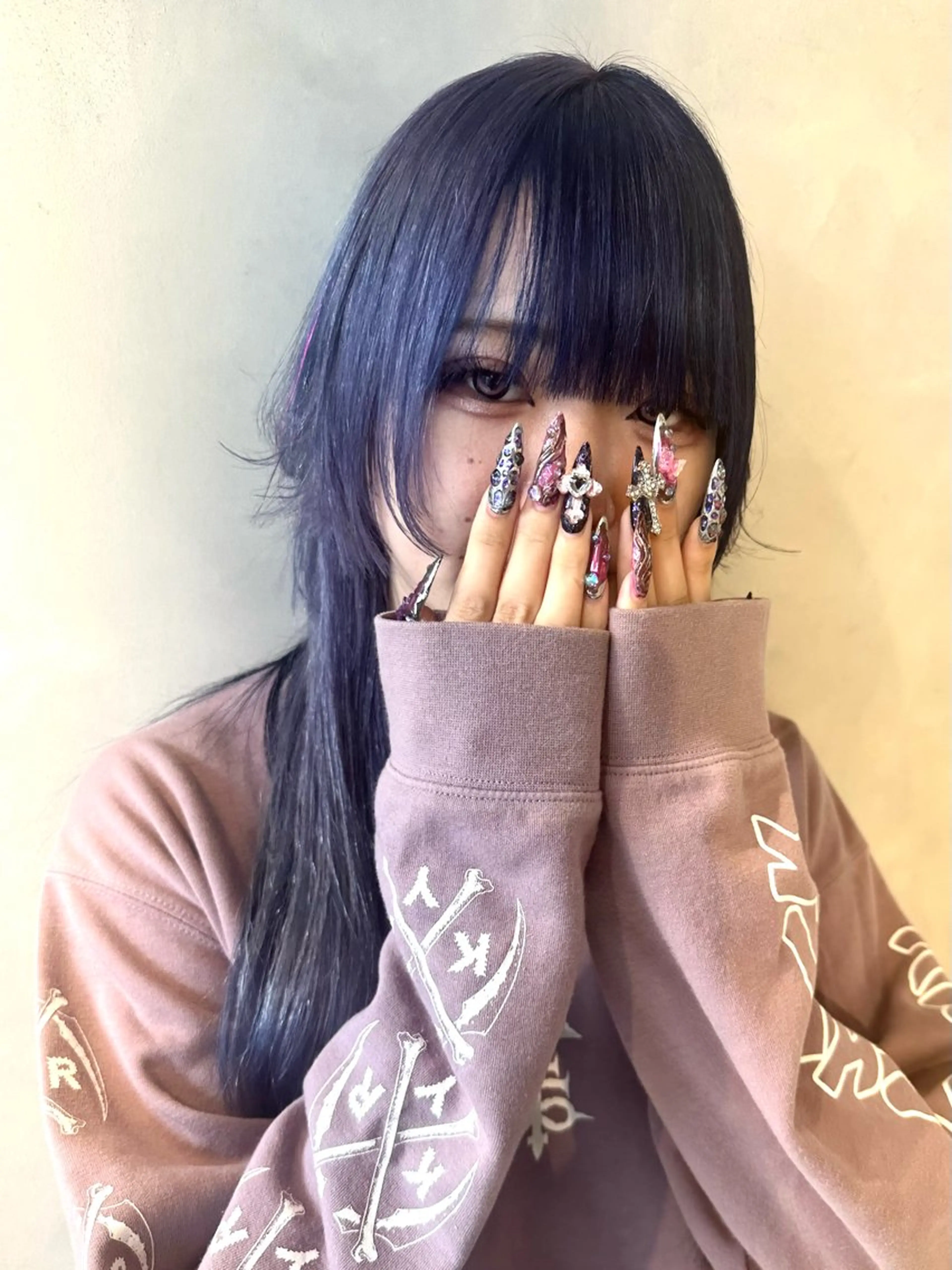 ロング カラー カット ヘアカラー トリートメント デザインカラー/パー マ🦖外岡咲希🦖のヘアスタイル