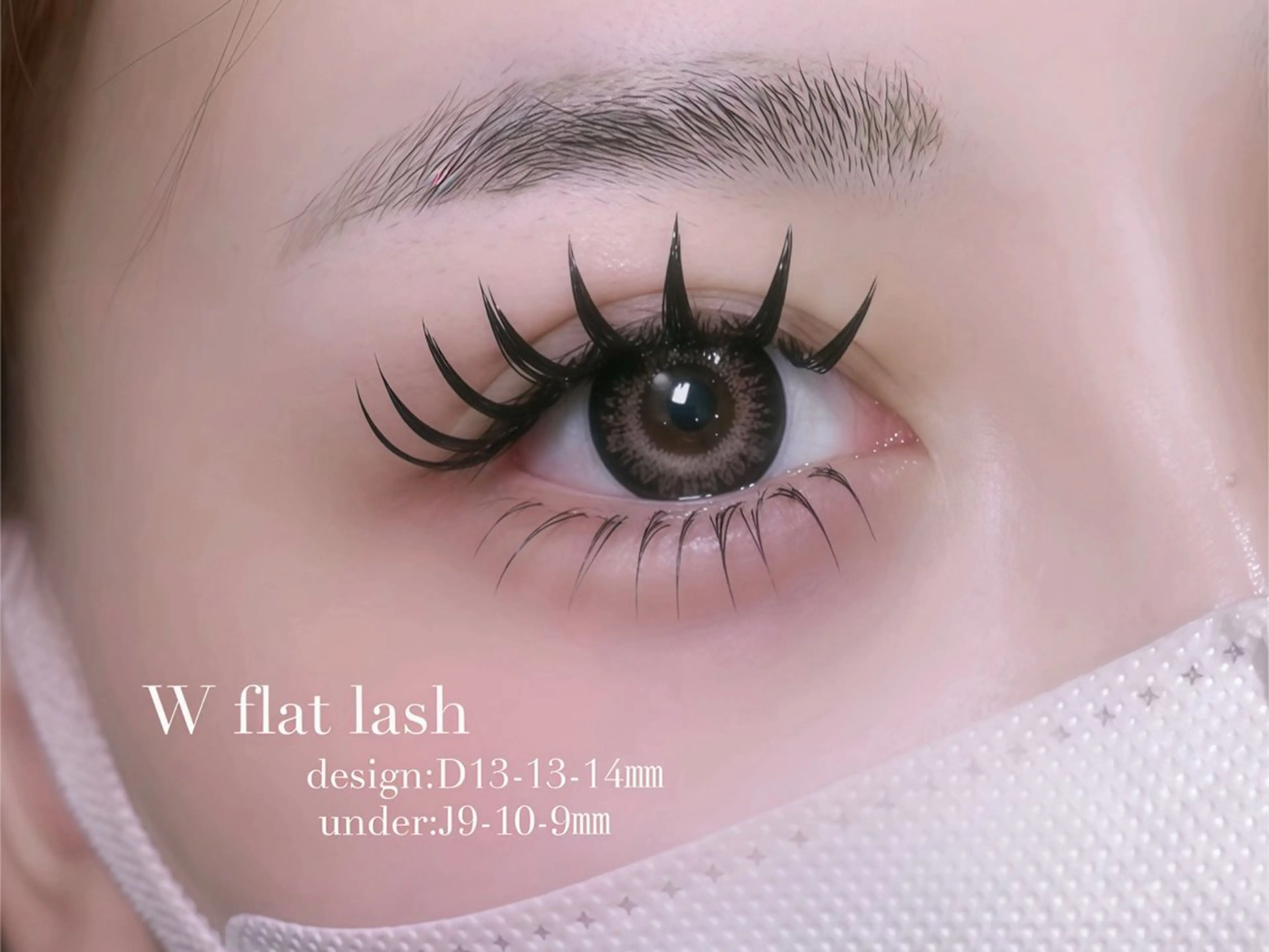 マツエク・マツパ 付け放題 バインドロック 束感まつ毛 フラットラッシュ ナチュラル マツエク YK マツエクのマツエク・マツパデザイン