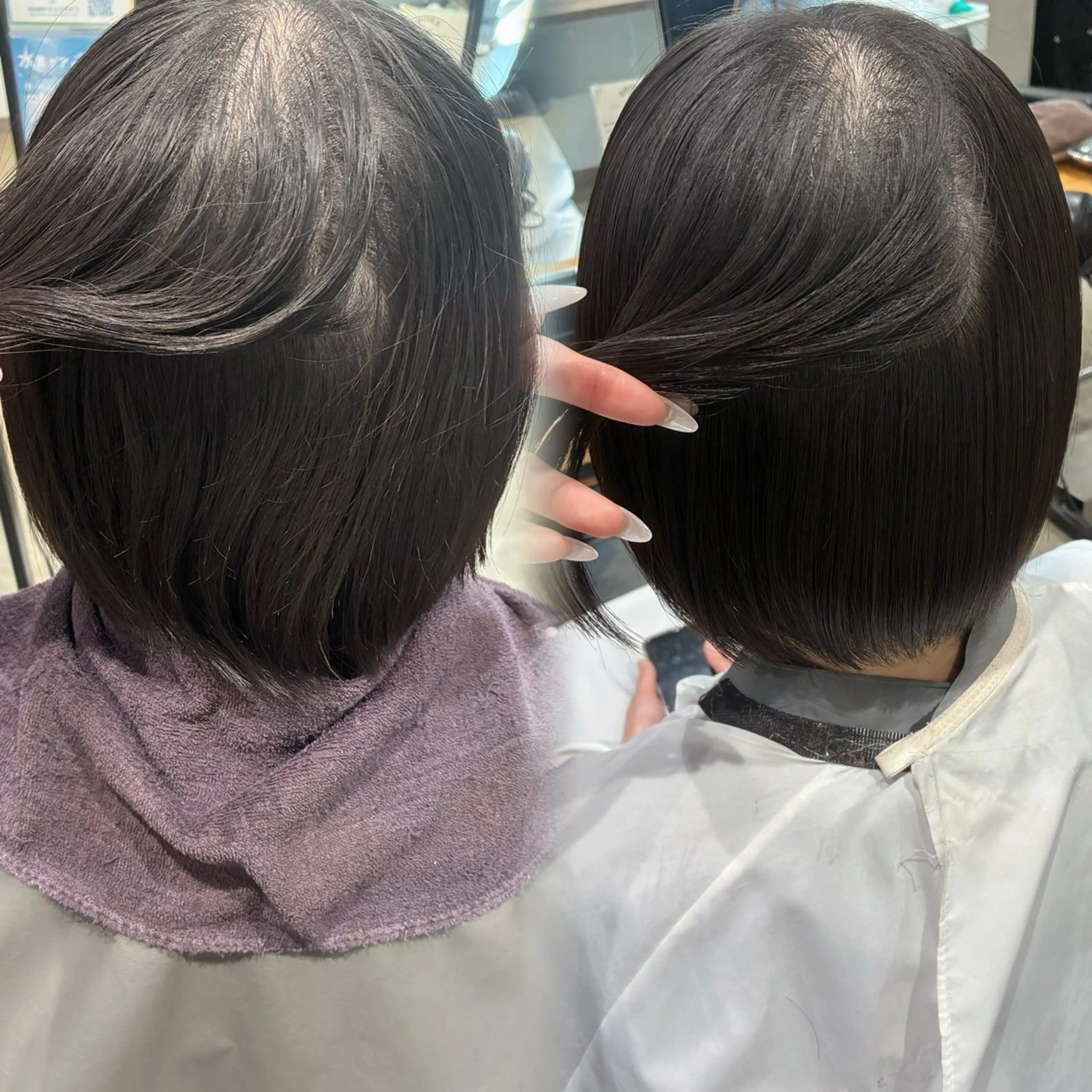 ミディアム 縮毛矯正 中谷 美月のヘアスタイル