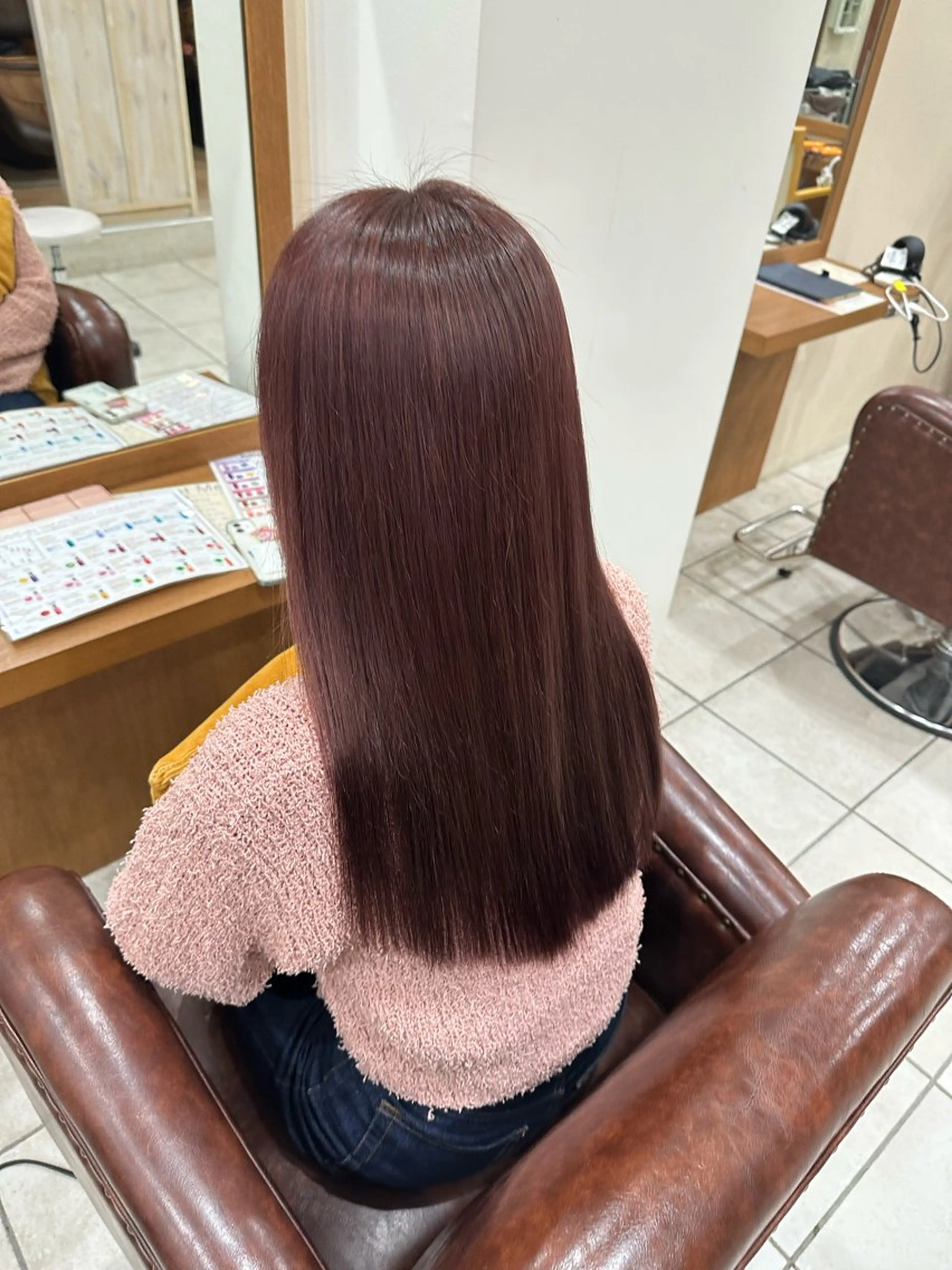 カット＋ブリーチなしイルミナカラー＋オージュア4stepトリートメント🌷の写真